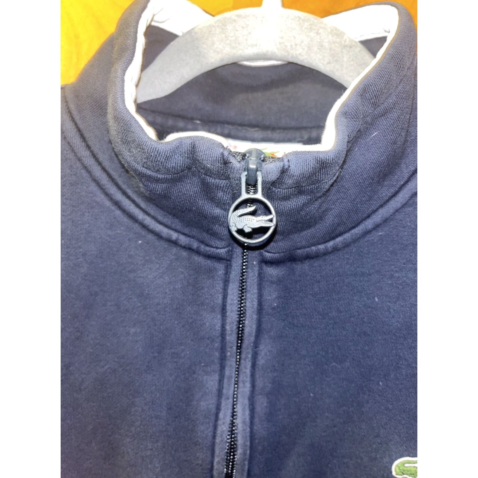 Lacoste VINTAGE Lacoste Men’s Sweatshirt Large Blue 1/4 Zip Collared Knit Casual Golf Size US L / EU 52-54 / 3 - 4 Thumbnail