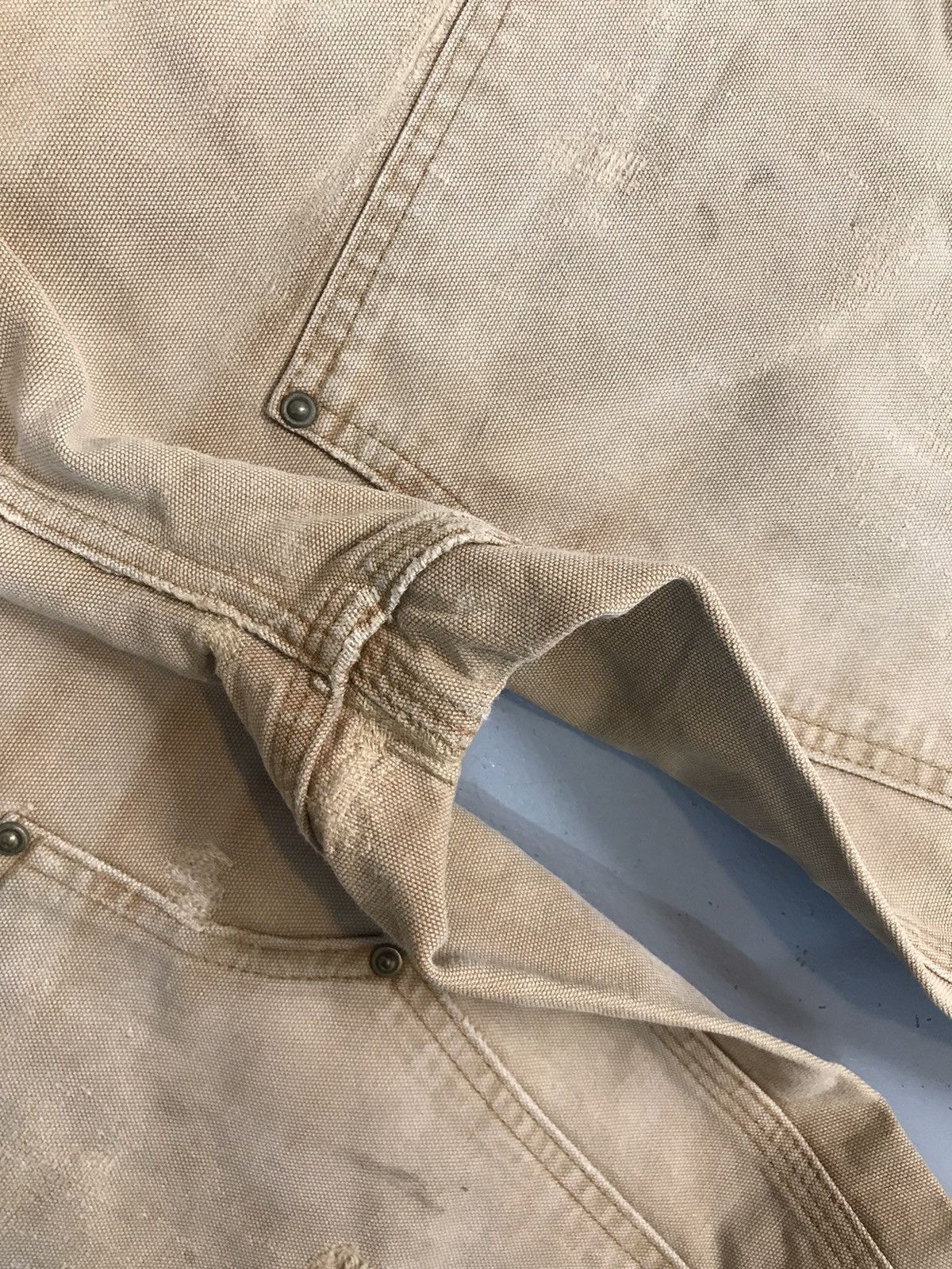 Carhartt × Vintage Vintage sunfade Carhartt b11 BRN double knee denim Size US 36 / EU 52 - 7 Thumbnail