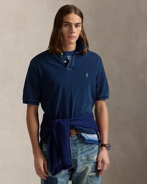Polo Ralph Lauren Polo Ralph Lauren Classic Fit Dark Indigo Mesh Pony Logo XL Size US XL / EU 56 / 4 - 1 Thumbnail
