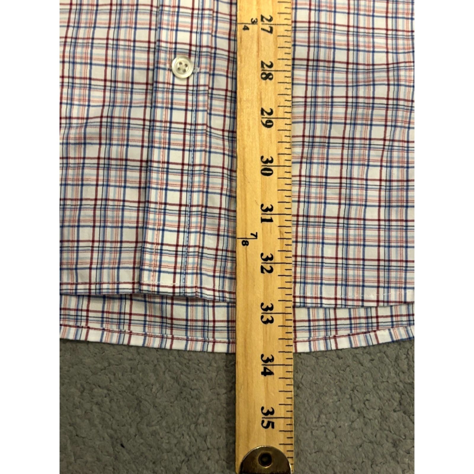 Jos. A. Bank Jos. A. Bank Shirt Mens Large Multicolor Plaid Button Front Top Tailored Fit Size US L / EU 52-54 / 3 - 5 Thumbnail