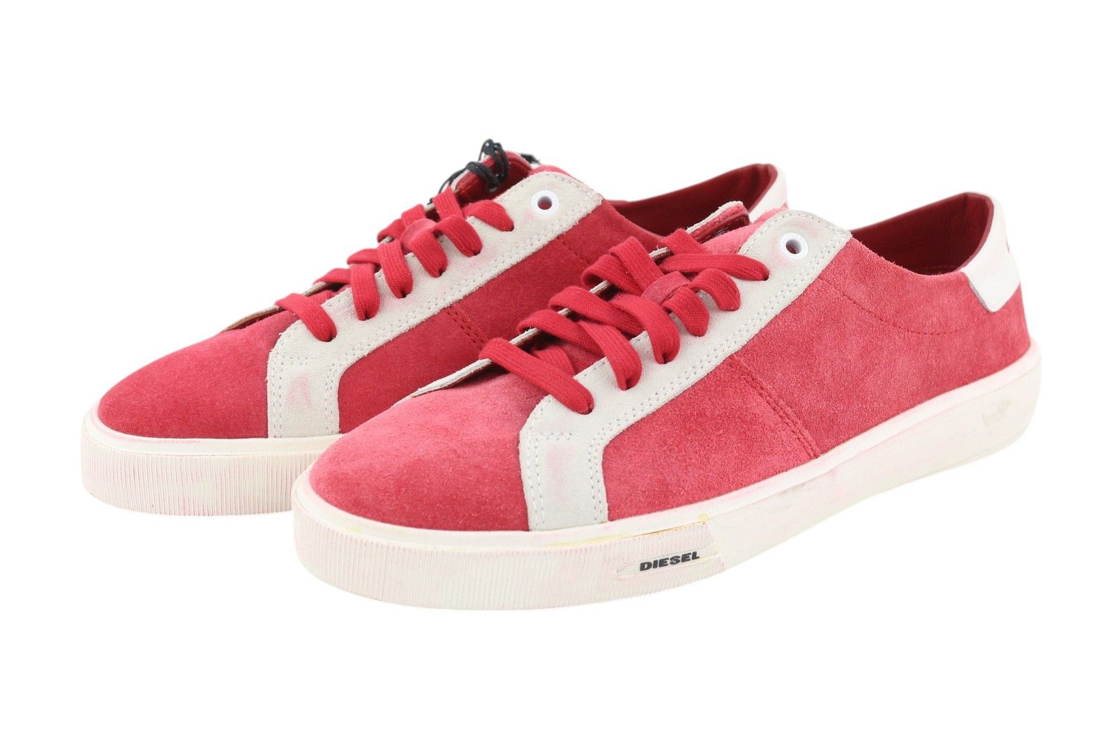 Diesel S-MYDORI LC EU41 Red Suede Leather 41523 Size US 8 / EU 41 - 2 Thumbnail