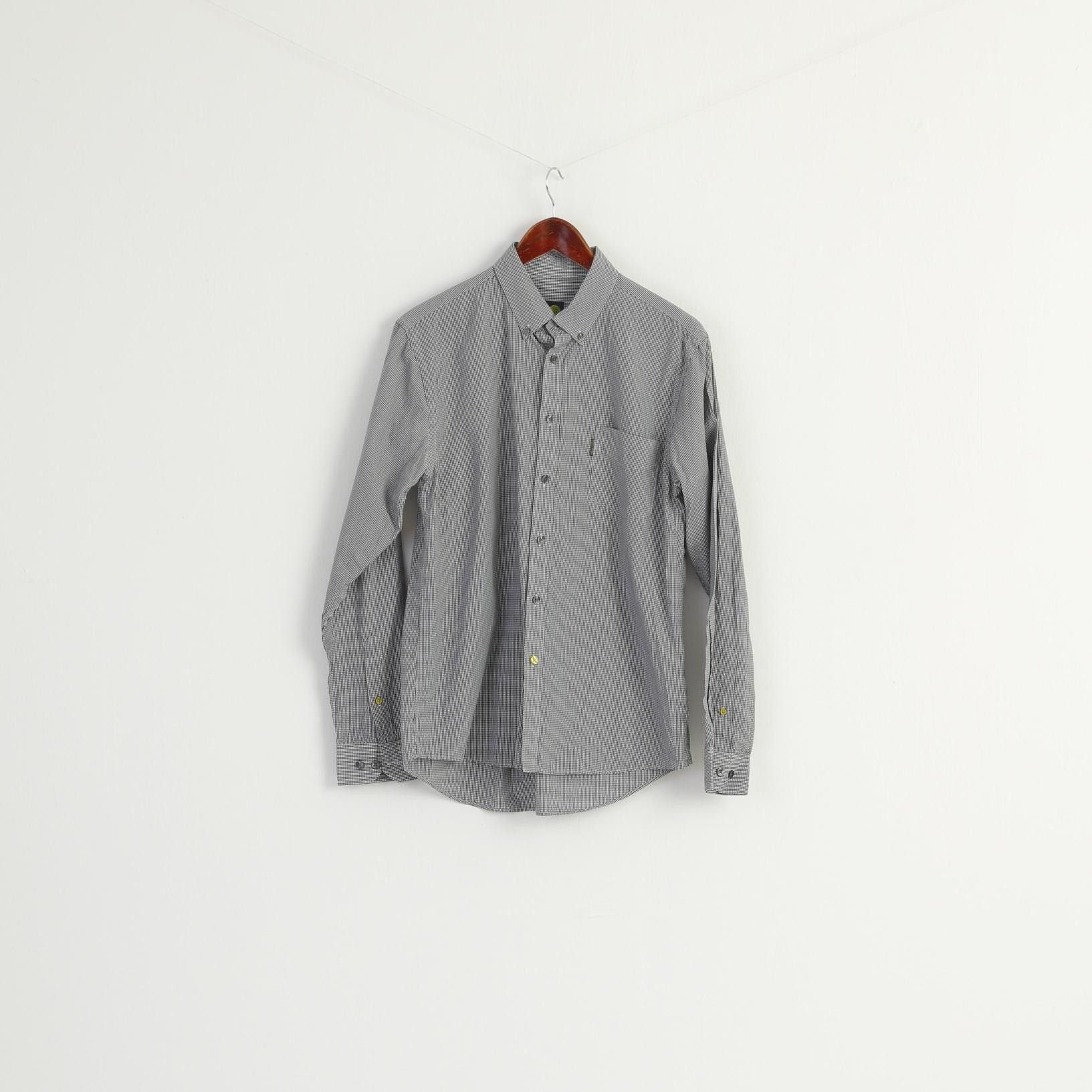 Pretty Green Pretty Green Men L Casual Shirt Black White Check 8813 Size US L / EU 52-54 / 3 - 2 Thumbnail