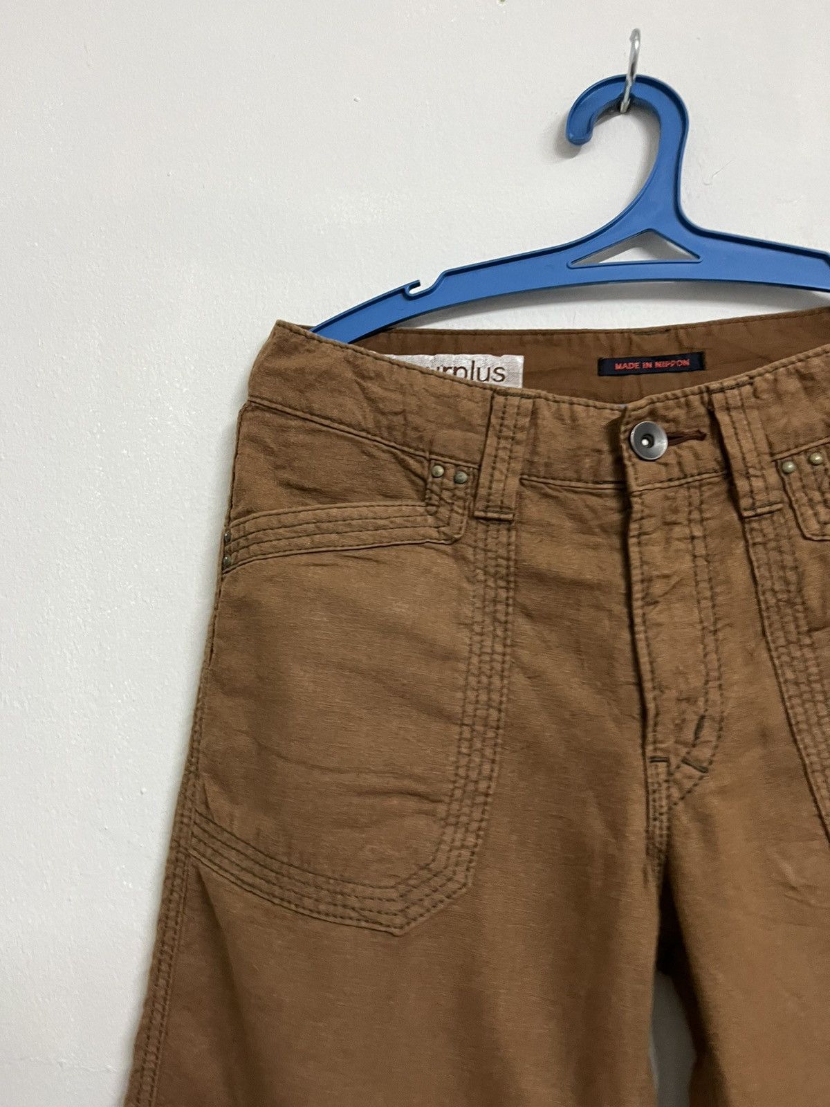 Japanese Brand 🔥 SURPLUS X BLUE WAY JAPANESE DESIGNER FLARE BUSHPANT DESIGN Size US 31 - 6 Thumbnail
