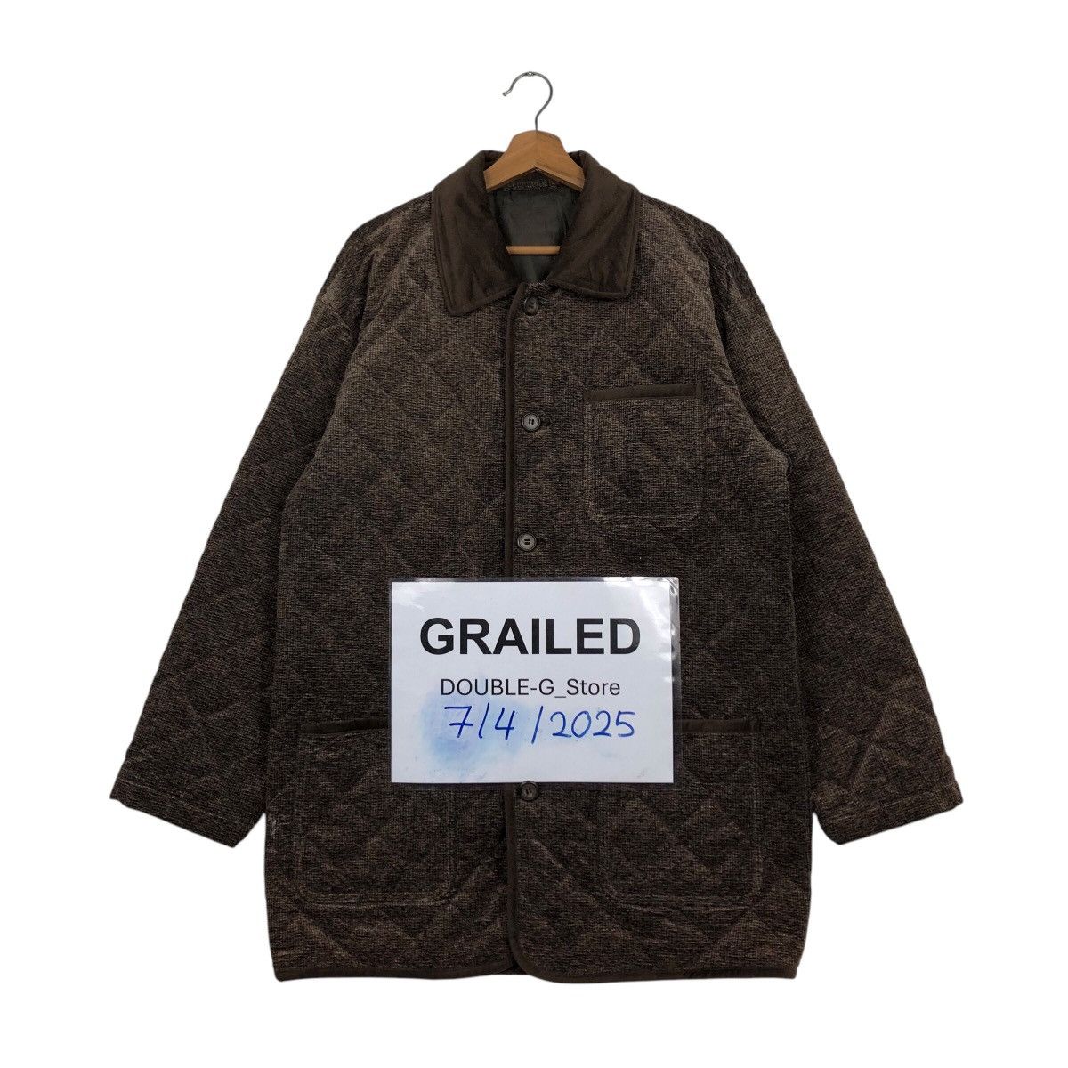 📌Vintage Button Quilted Jacket Barbe Rini Issey Miyake