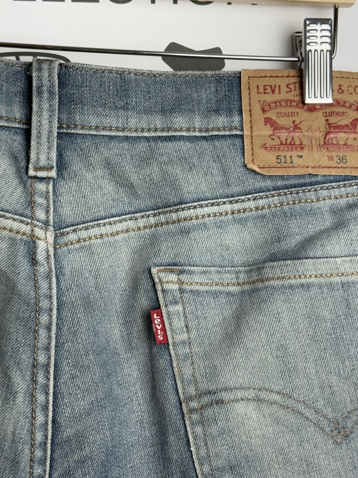 Levi's × Levi's Vintage Clothing Levi’s 511 blue denim jeans shorts jorts 36 baggy skate y2k Size US 36 / EU 52 - 5 Thumbnail