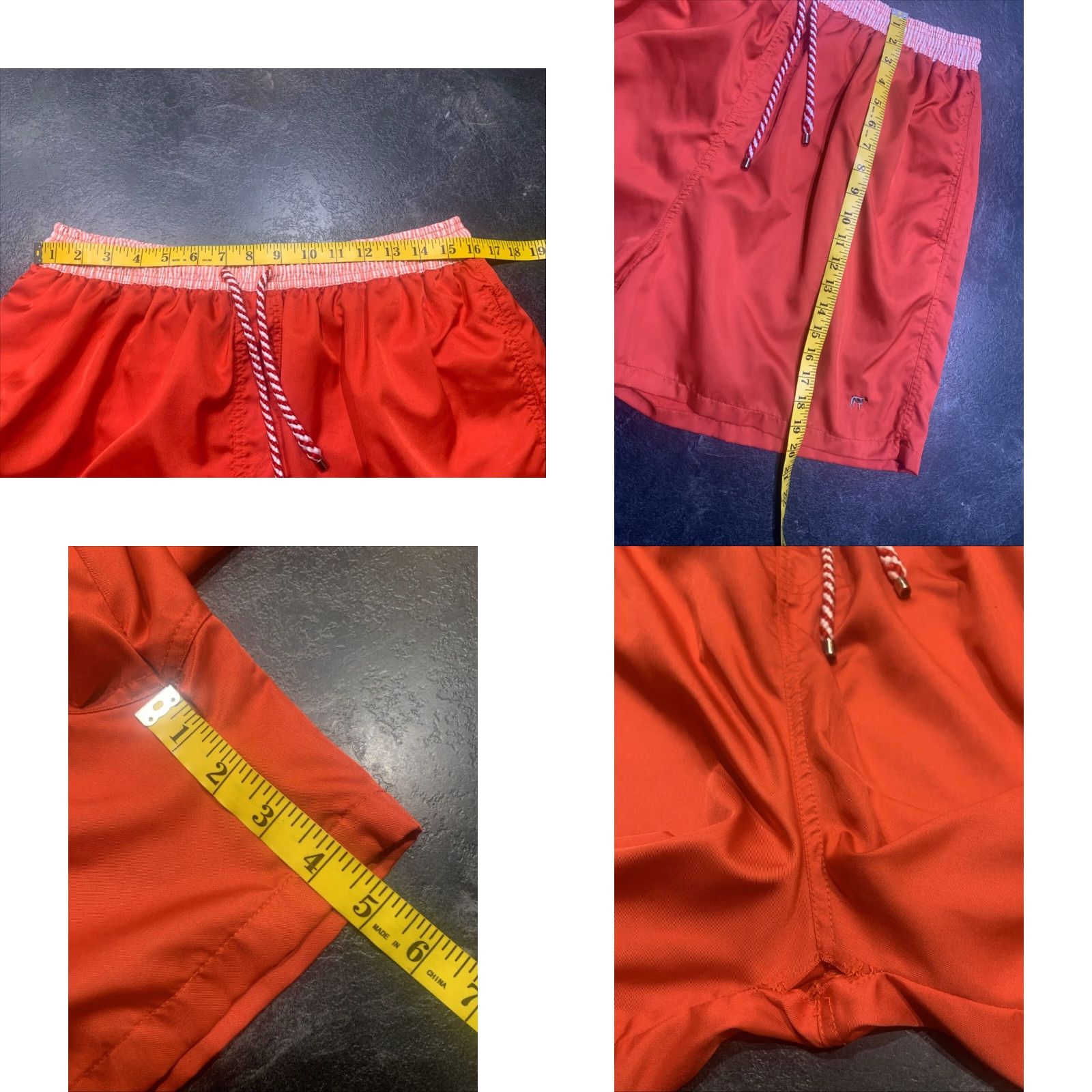 Vintage Southern Point Men’s 2XL Red Swim Trunks with Pockets Size US 39 - 8 Thumbnail