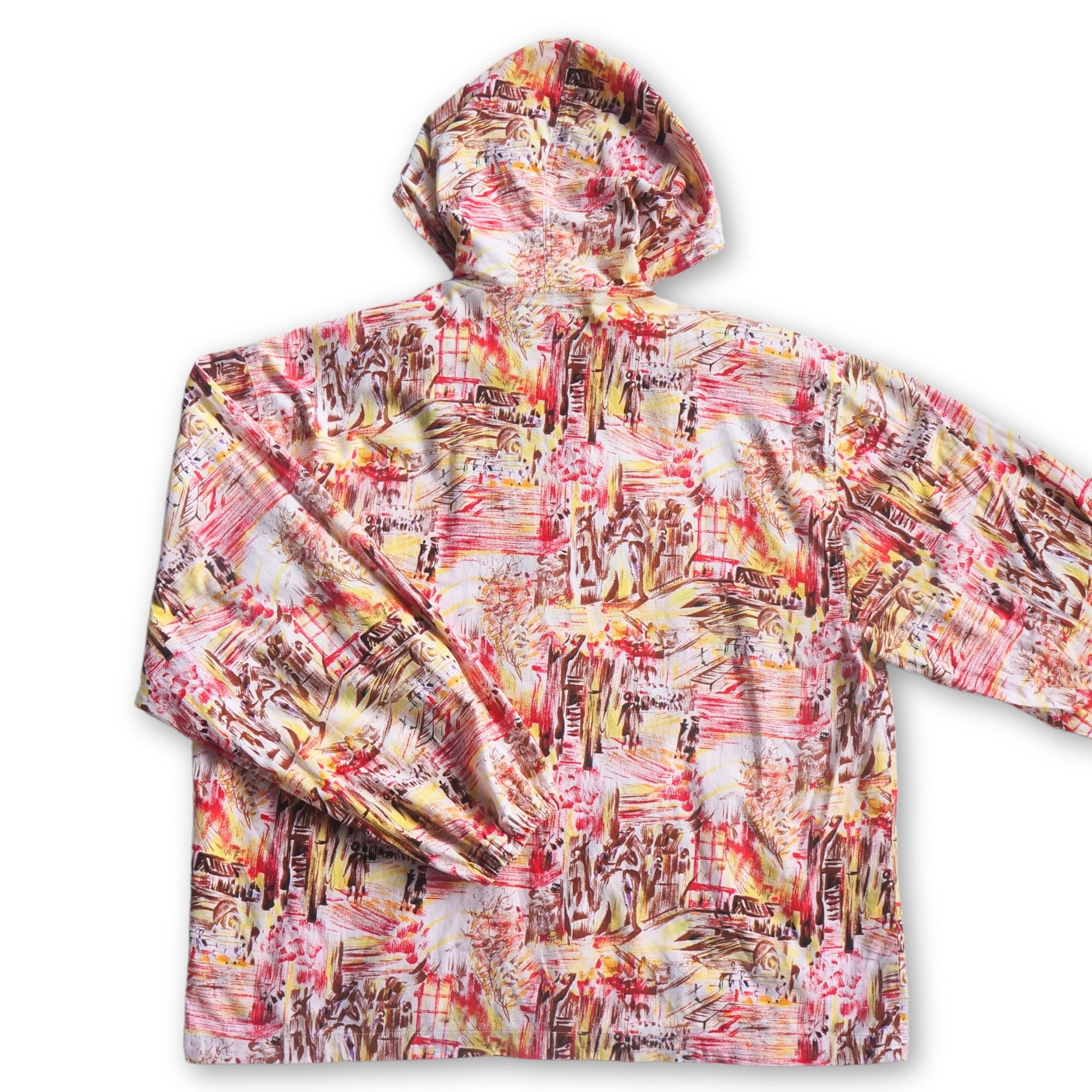 Japanese Brand Nosvos Resort Abstract Design Hooded Light Jacket Size US L / EU 52-54 / 3 - 3 Thumbnail