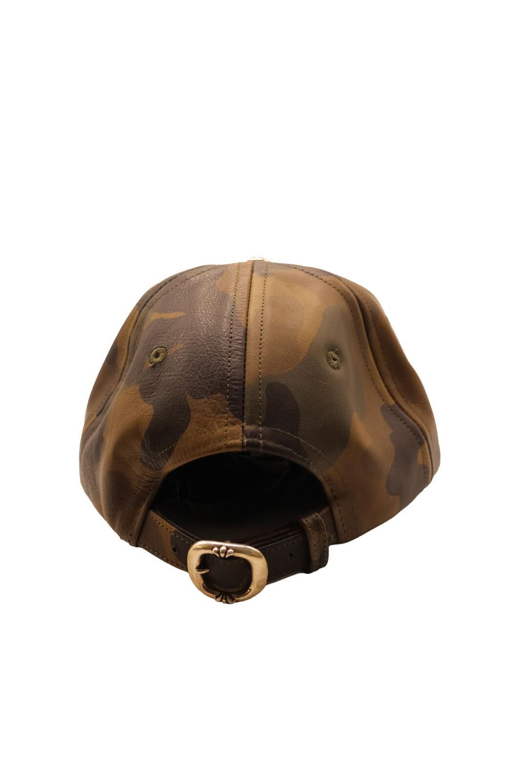 Chrome Hearts Camo Green Silver Embellished Star Patch Leather Hat Size ONE SIZE - 2 Thumbnail