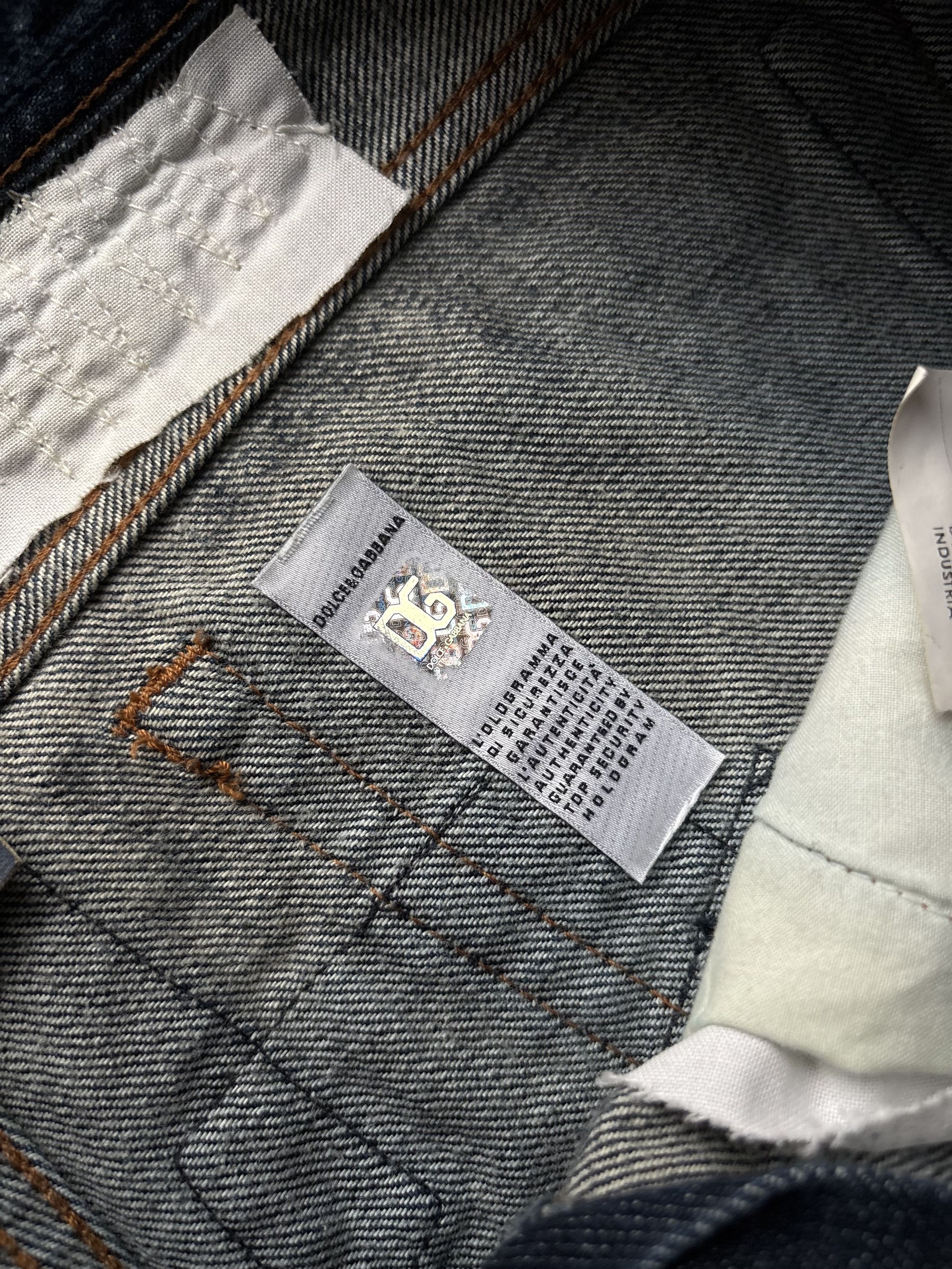 Dolce & Gabbana D&G Dolce Gabbana Patchwork Jeans distressed faded y2k Size US 33 - 13 Thumbnail