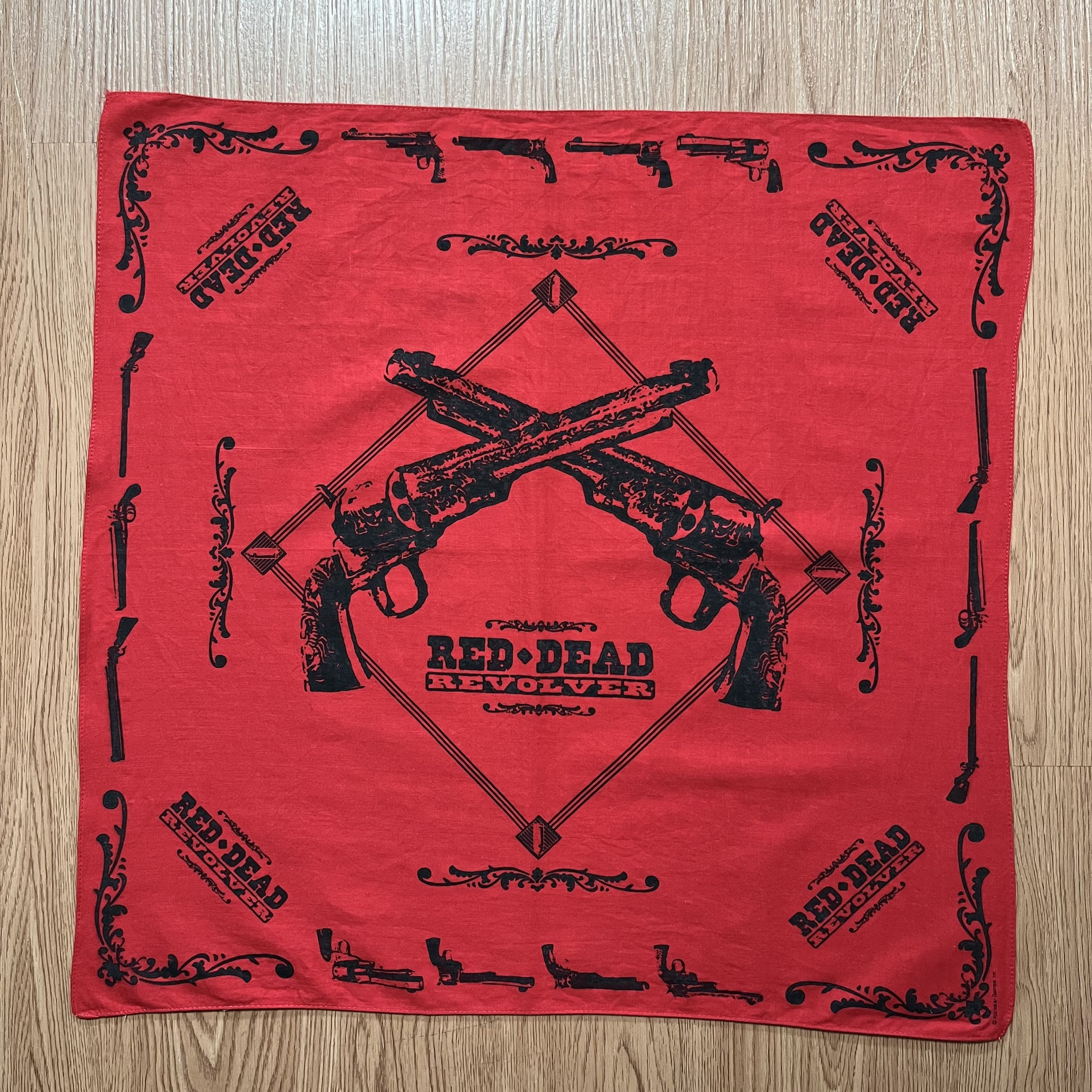 Red dead revolver bandana handkerchief