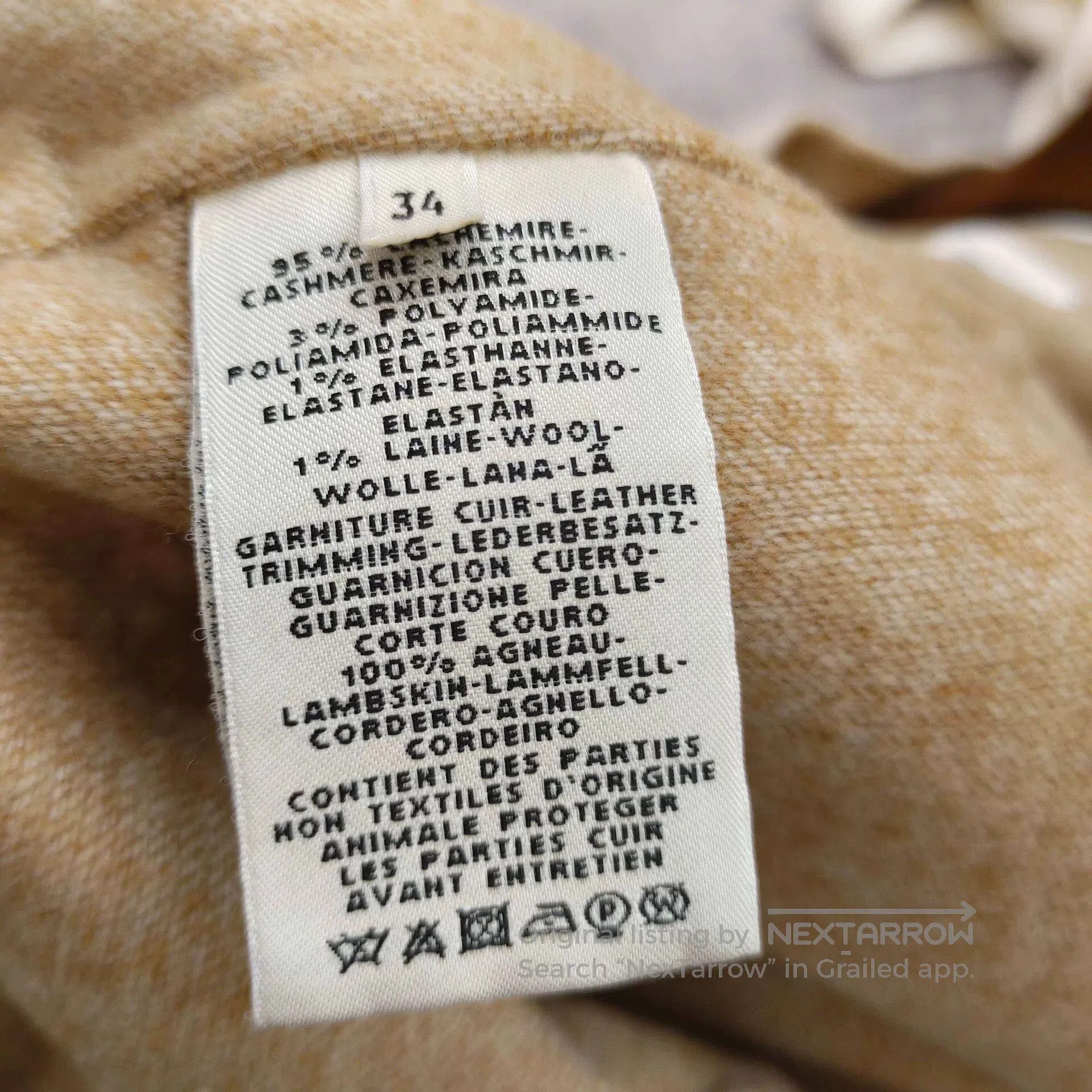 Hermes Hermes Beige Cashmere Buckle Coat. Size US XS / EU 42 / 0 - 5 Thumbnail