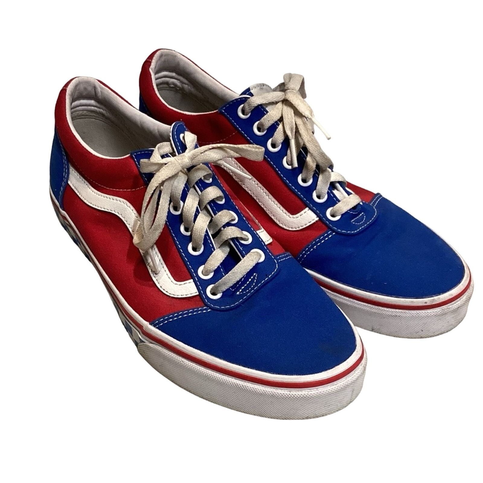 Vans Vans Old Skool BMX Checker Red Blue Size US 12 / EU 45 - 1 Thumbnail
