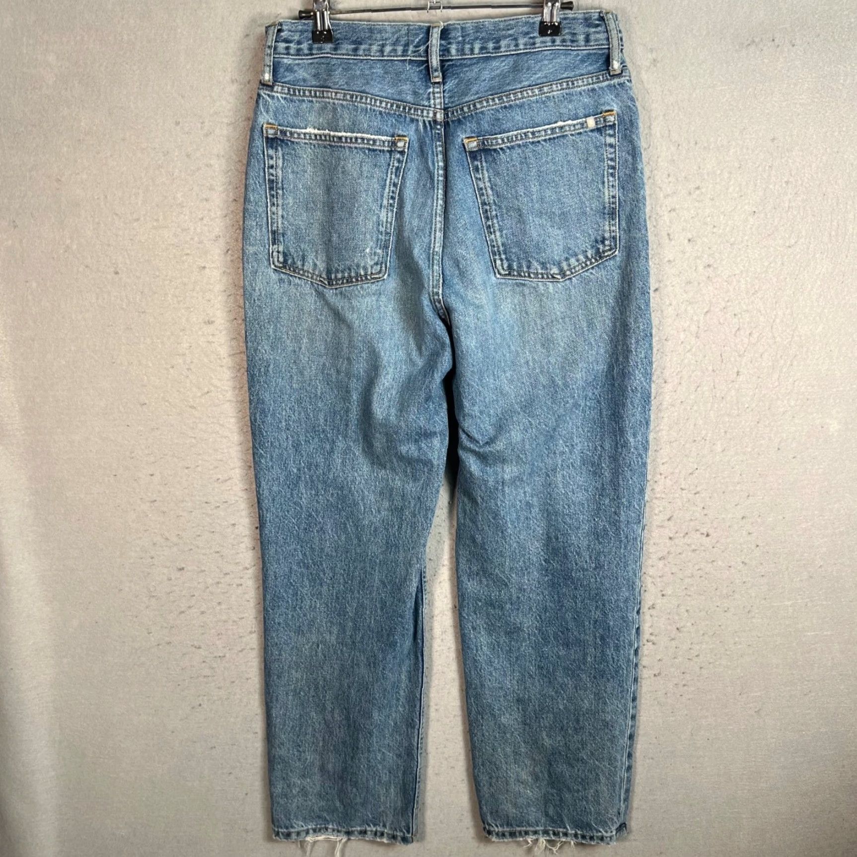 Everlane Everlane Jeans Mens 29 Blue Organic Cotton High-Waisted Straight-Leg Denim Shirt? Size US 29 - 2 Thumbnail