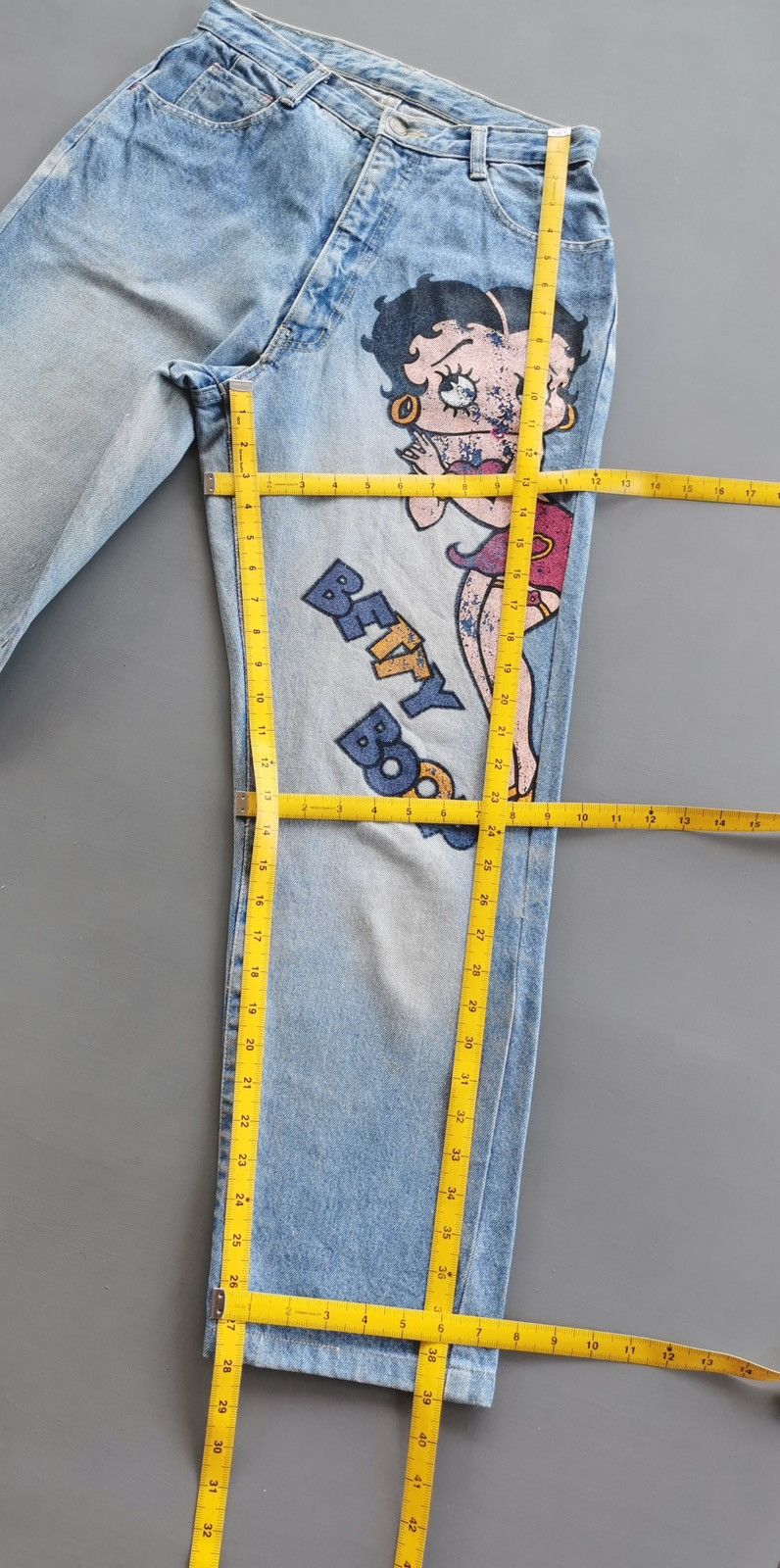 Vintage Vintage Betty Boop Big Print Jeans Size US 28 / EU 44 - 11 Thumbnail