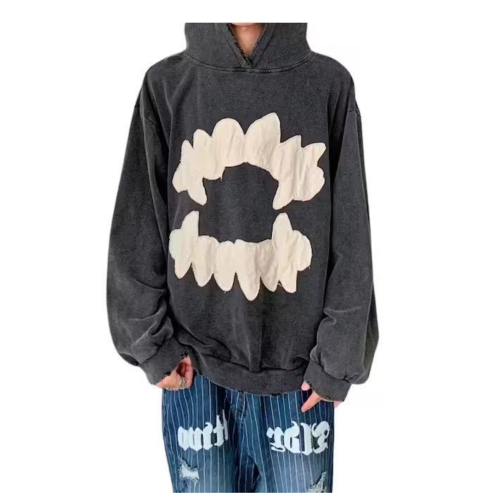 Japanese Brand Black Teeth Pullover Hoodie Size US L / EU 52-54 / 3 - 2 Thumbnail
