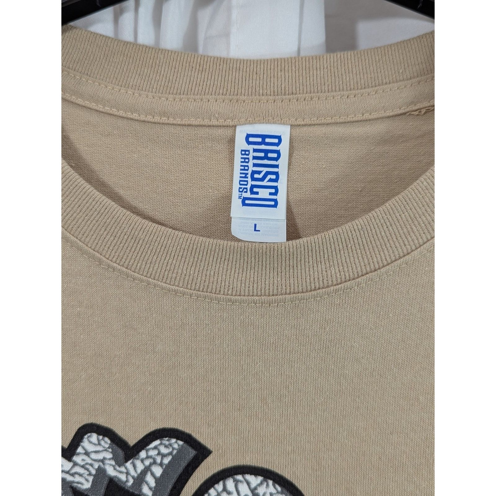 Other Vintage Style Lady Justice "King" Graphic Tee Tan Large Size US L / EU 52-54 / 3 - 3 Thumbnail