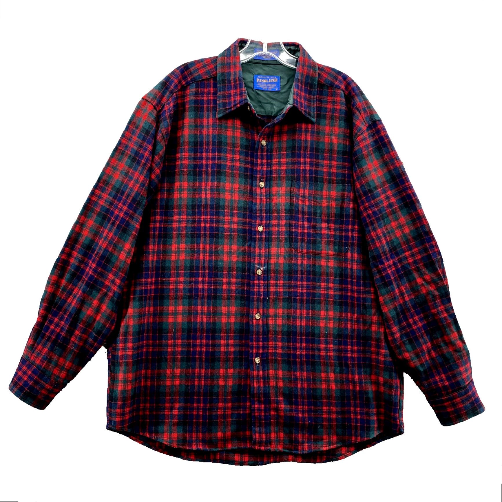 Pendleton Pendleton Shirt Men Large Wool Buffalo Plaid Flannel Button-Up Outdoors Gorp Cabin VTG Pendleton Style Shirt Size US M / EU 48-50 / 2 - 2 Thumbnail