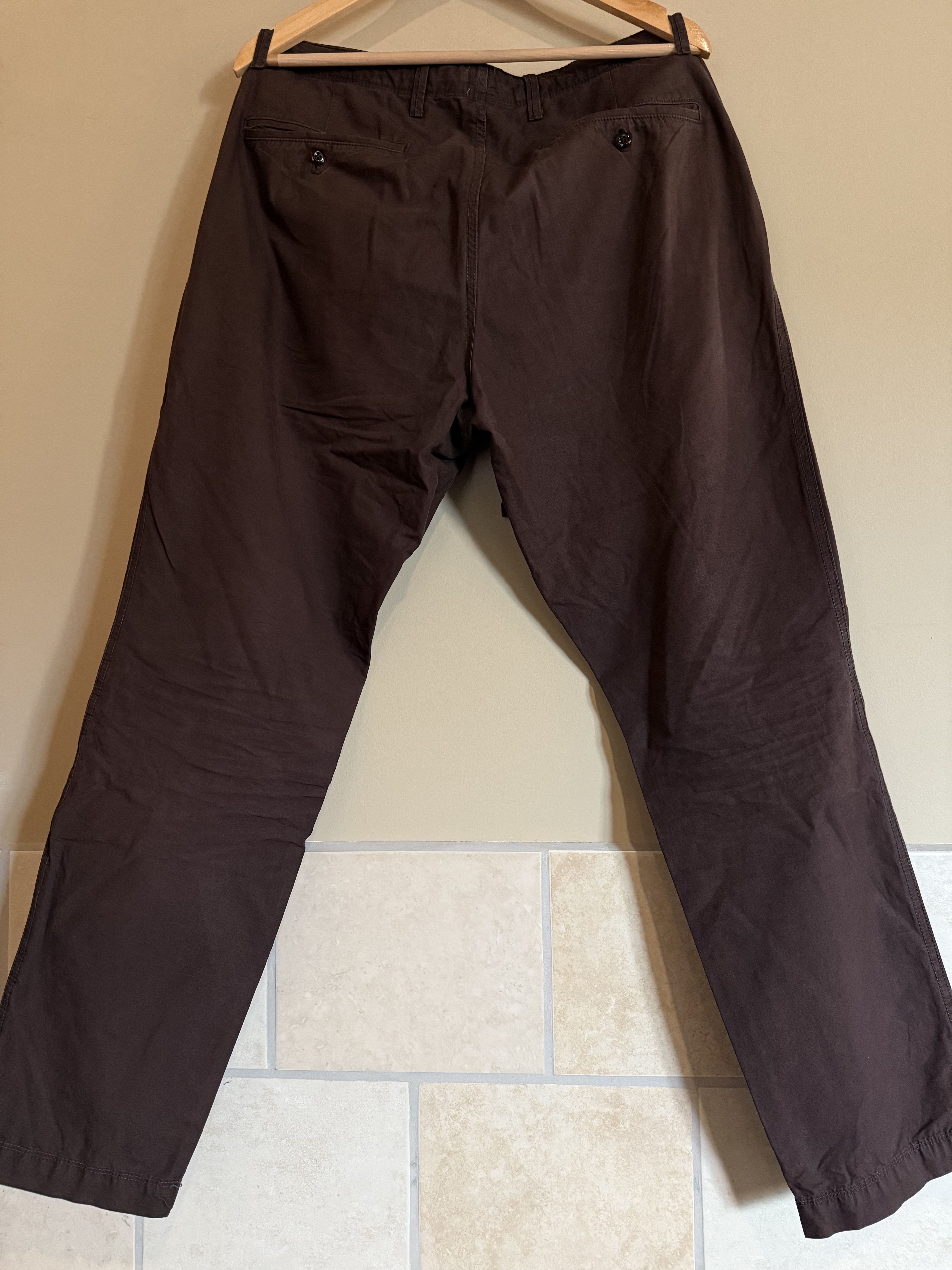 Gap Gap Brown/Plum Cotton Drawstring Pants, Men's Large Size US 35 - 5 Thumbnail