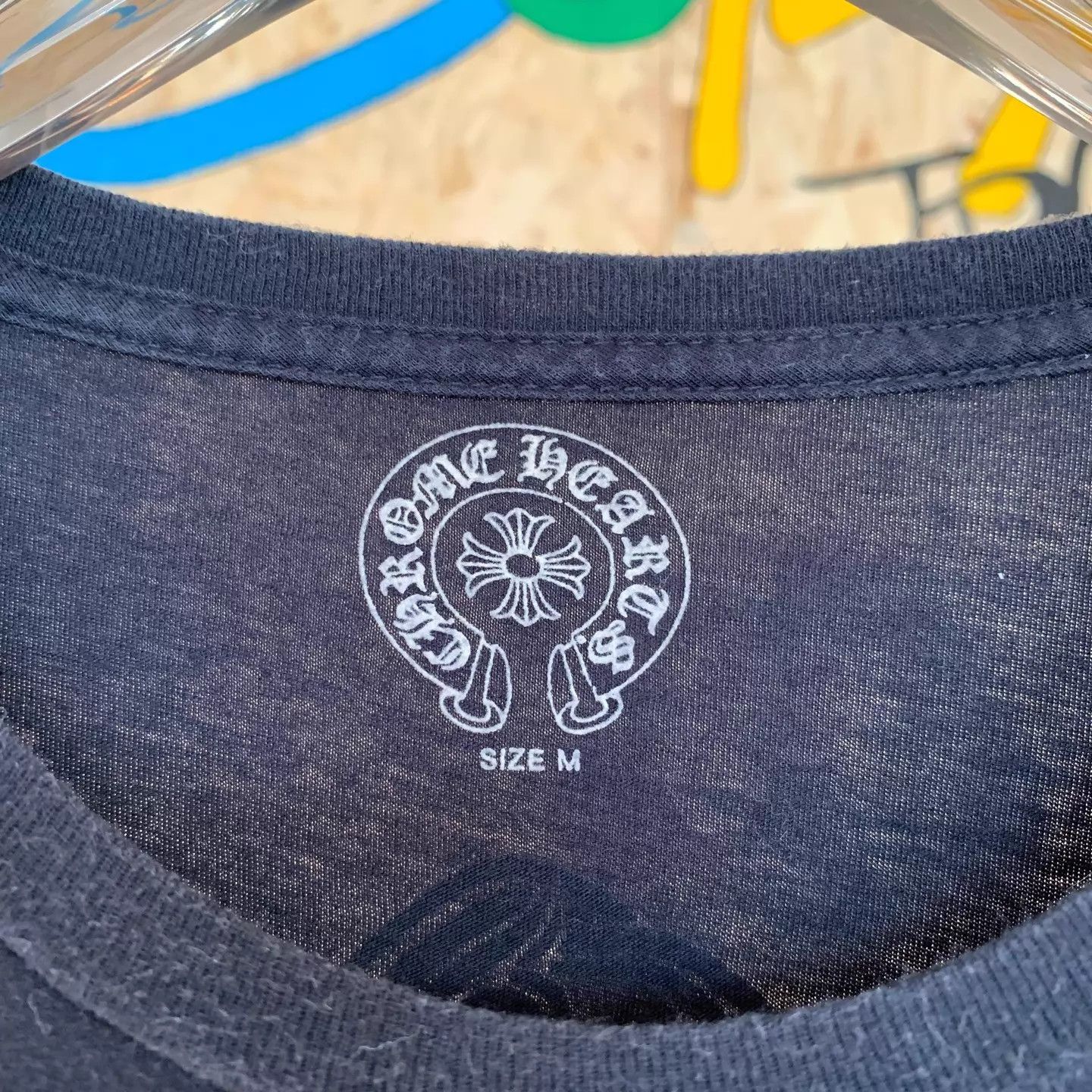 Chrome Hearts Chrome Hearts Black Blue Horseshoe Vine Cross Tee Size M / US 6-8 / IT 42-44 - 2 Thumbnail