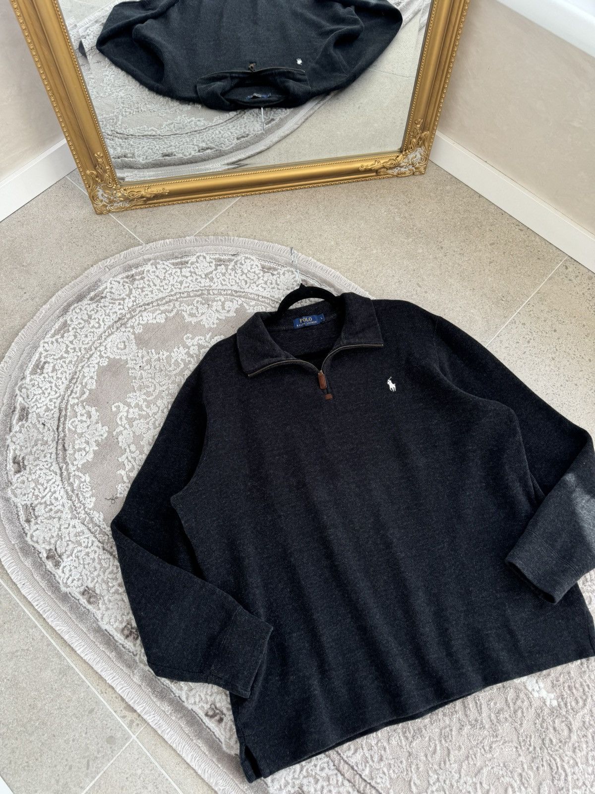 Polo Ralph Lauren Vintage Polo Ralph Lauren 1/3 Zip Cotton Sweatshirt Size L Size US L / EU 52-54 / 3 - 6 Thumbnail
