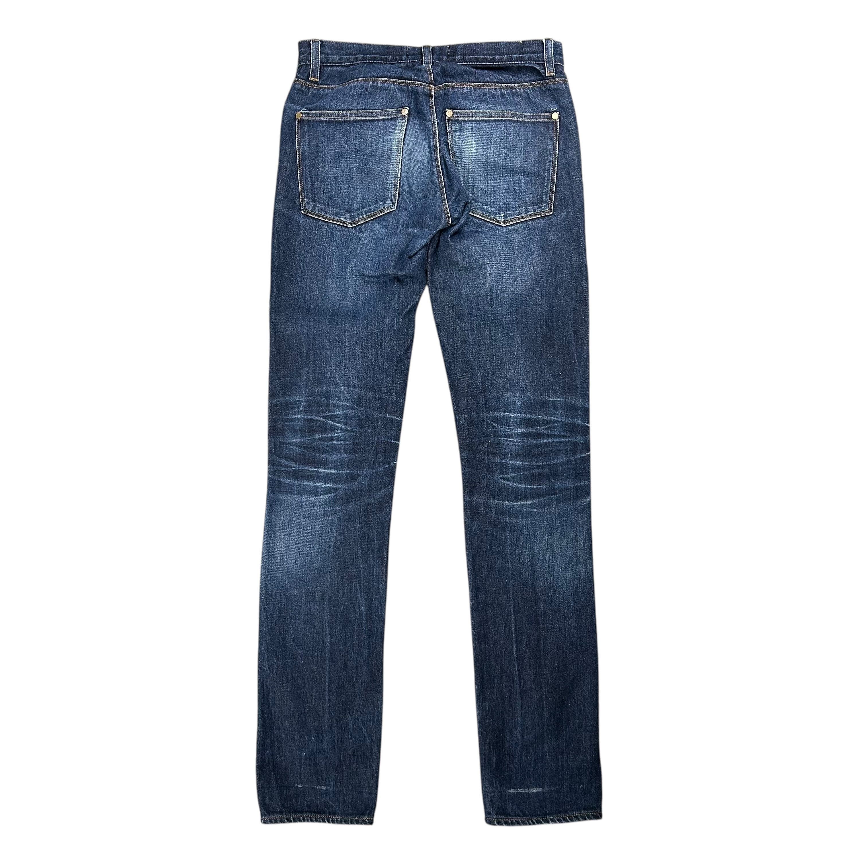 Acne Studios Acne Studios Slim Straight Blue Mid Wash Denim Jeans W29L33 Size US 29 - 2 Thumbnail