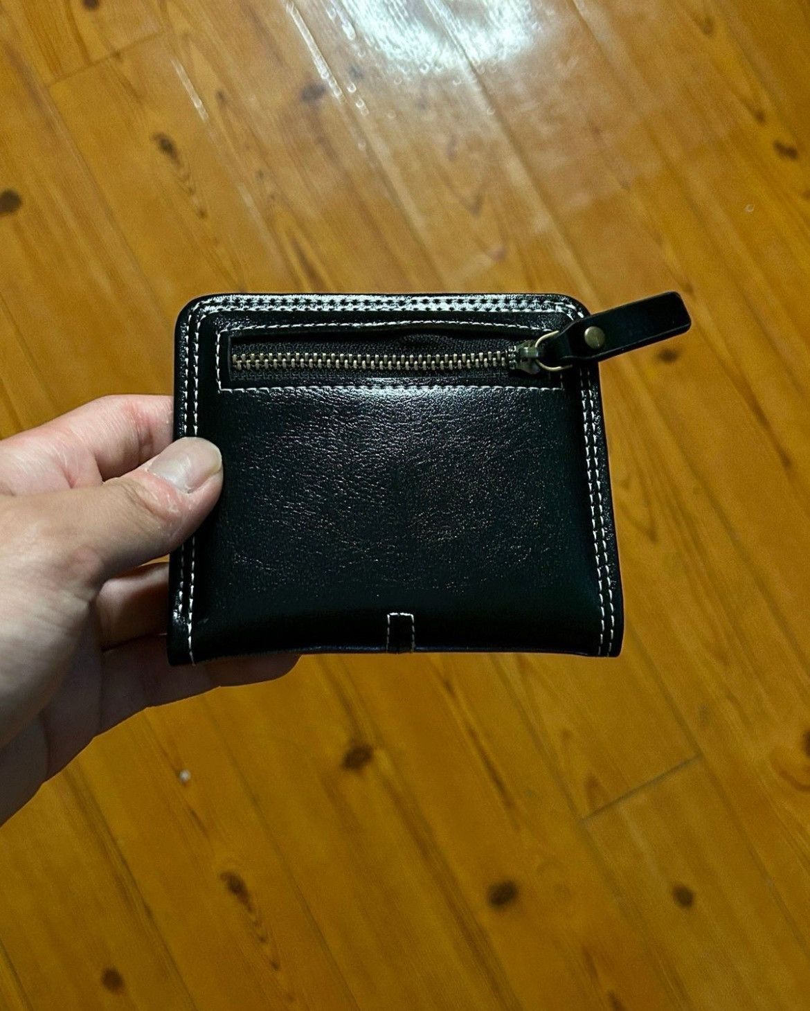 Japanese Brand × Vintage Y2K Leather Cross Wallet (black) Size ONE SIZE - 7 Thumbnail