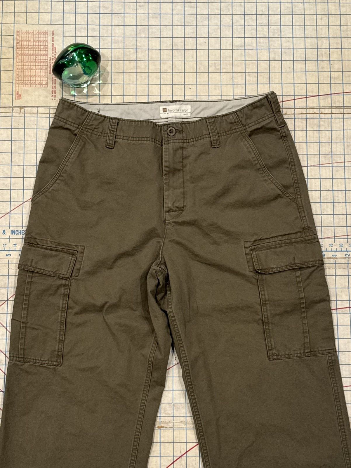 Gap Gap Favourite Cargo Wide Leg Cargo Pants Mens Size 36 Khaki Size US 36 / EU 52 - 3 Thumbnail