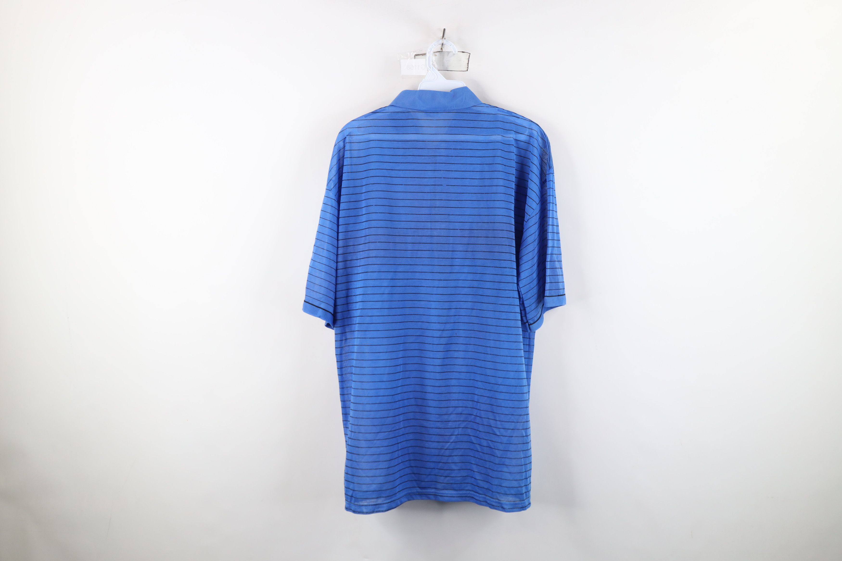 Vintage Vintage 90s Streetwear Paper Thin Striped Collared Golf Polo Size US L / EU 52-54 / 3 - 11 Thumbnail
