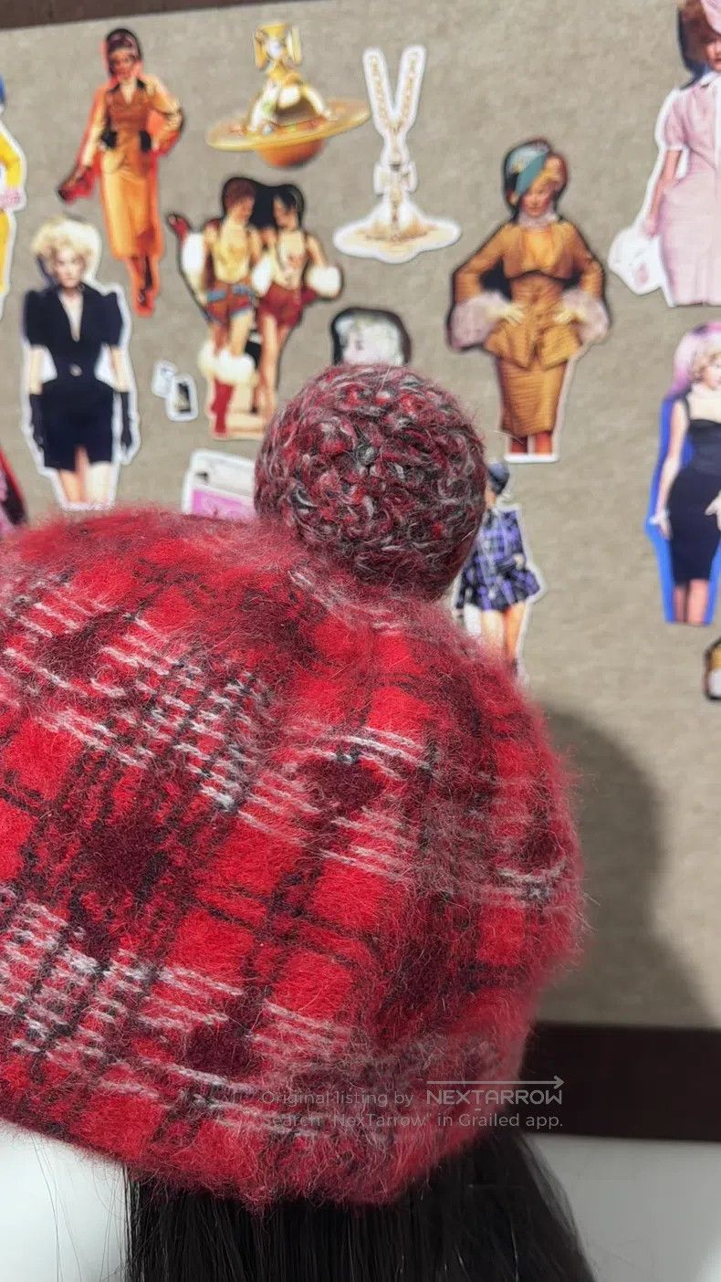 Vivienne Westwood Vivienne Westwood Vintage Red Velvet Beret with Bells Size ONE SIZE - 5 Thumbnail