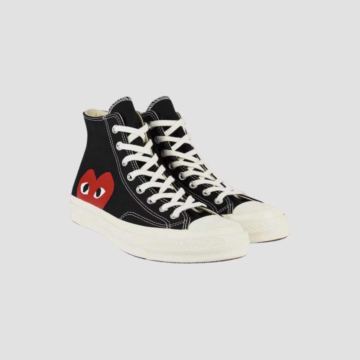 Comme des Garcons Converse Chuck Taylor Hi x CDG Comme des Black Sneakers Size US 10 / EU 43 - 4 Thumbnail