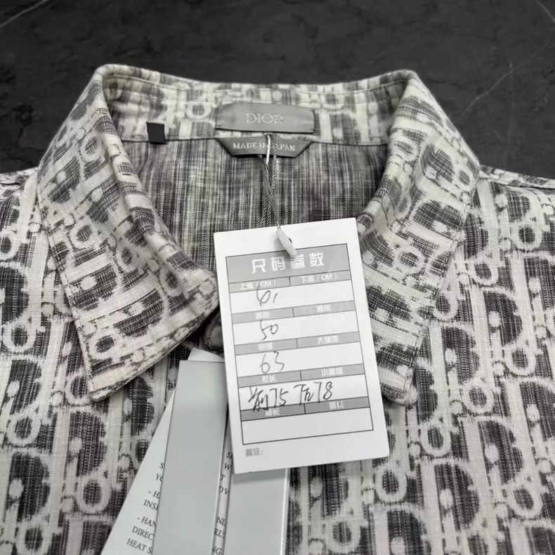 Dior DIOR Water Washed Gray Denim Logo Shirt-2506 Size US L / EU 52-54 / 3 - 6 Thumbnail