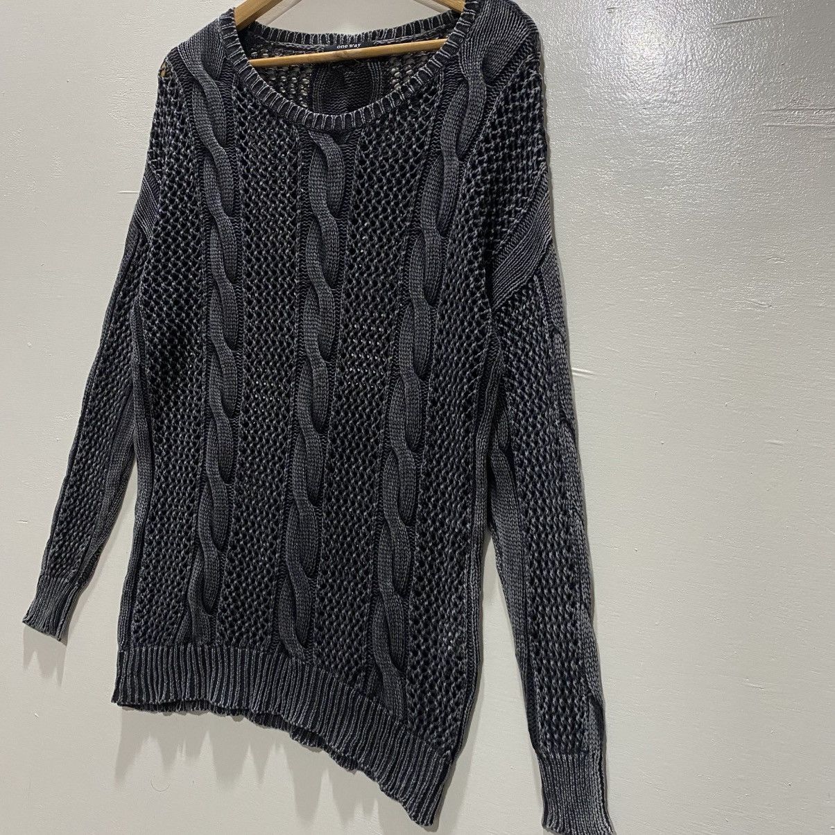 Homespun Knitwear × Japanese Brand One Way Crochet Cable Knitwear Size M / US 6-8 / IT 42-44 - 3 Thumbnail