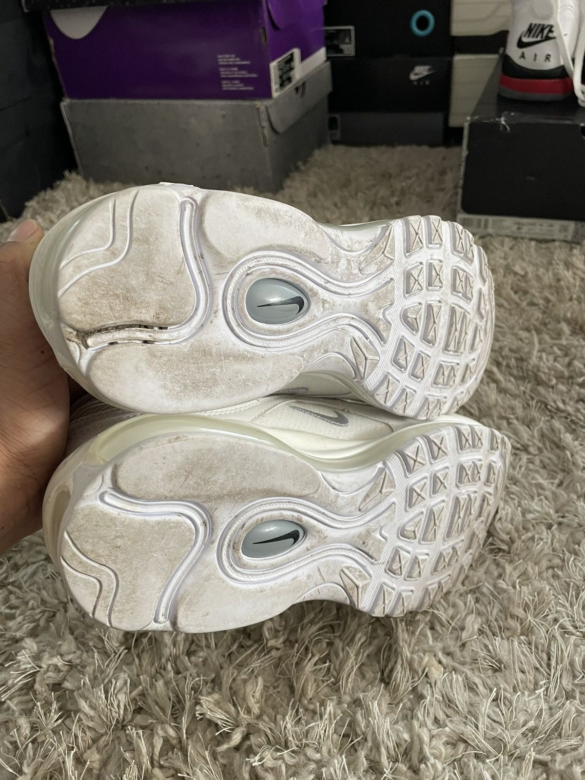 Nike Nike Air Max 97 Triple White Size US 11 / EU 44 - 9 Thumbnail