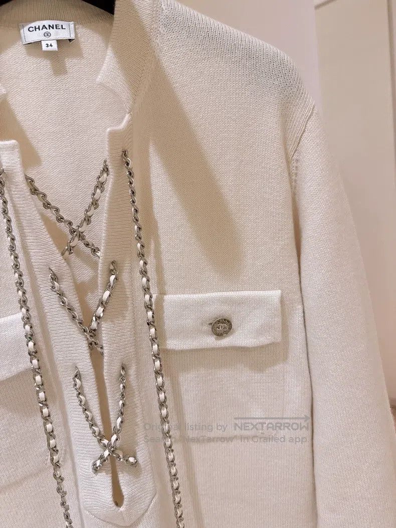 Chanel Chanel 23P Spring and Summer Preview Leather Chain Cashmer Size XXS / US 00 / IT 34 - 3 Thumbnail