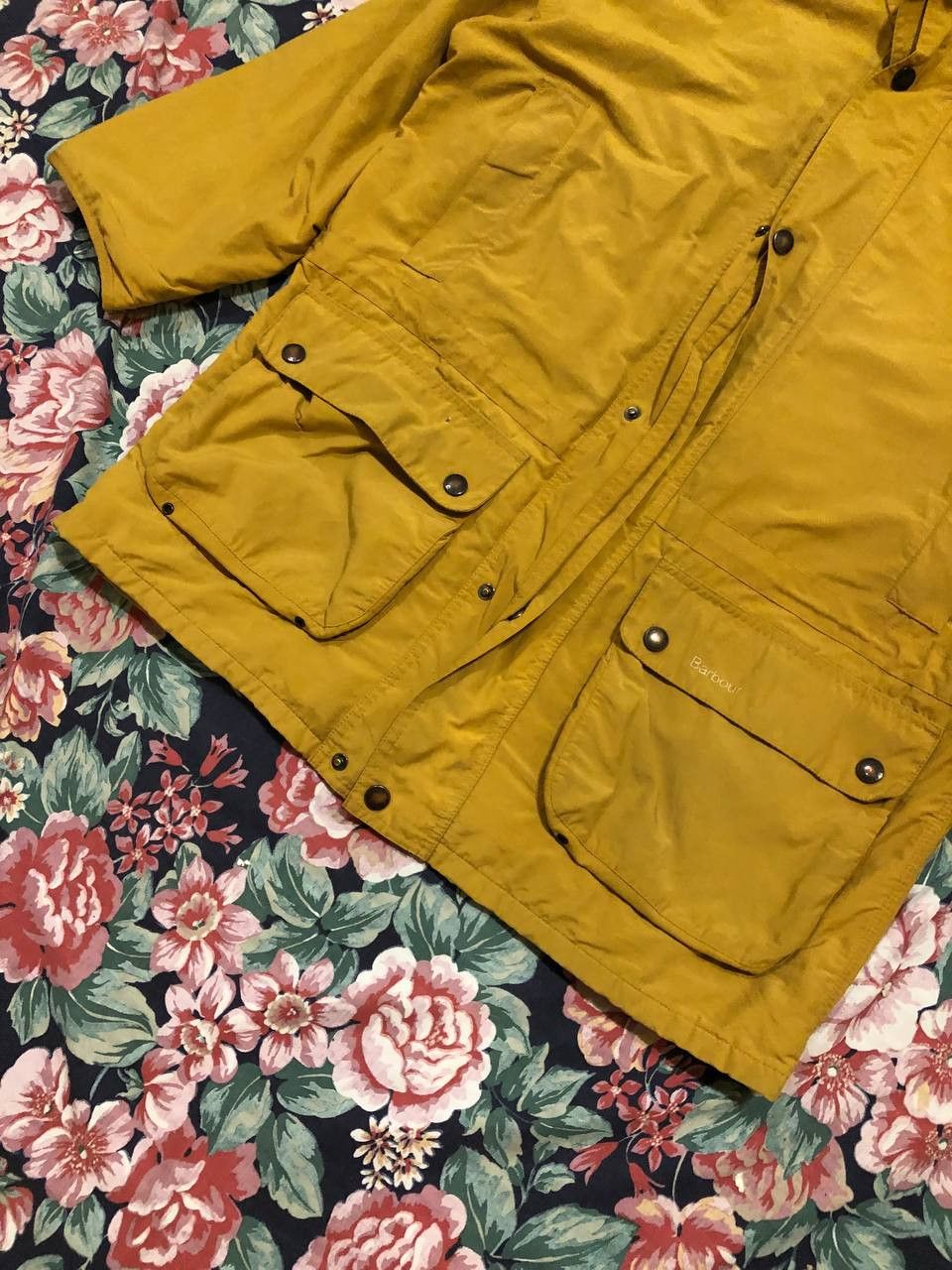 Barbour yellow Barbour jacket Y2K logo vintage luxury Streetwear Size US XL / EU 56 / 4 - 9 Thumbnail