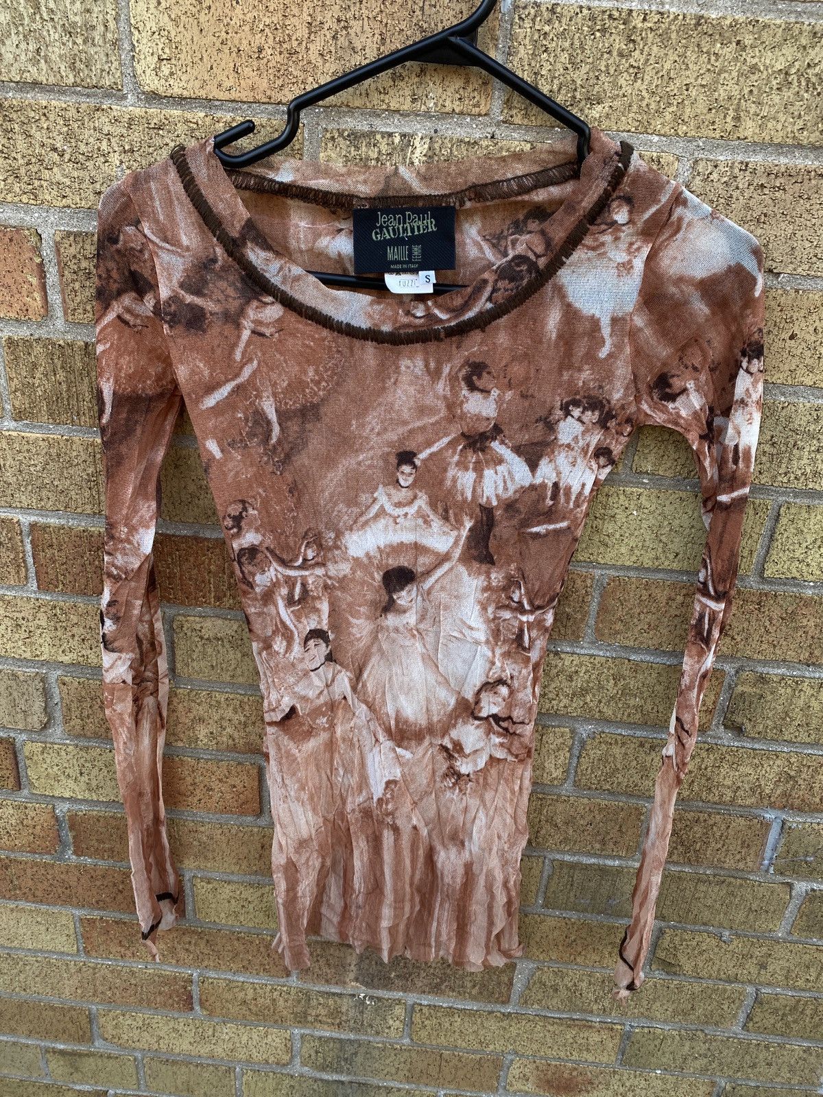 Jean Paul Gaultier × Vintage SS04 Jean Paul Gaultier Edgar Degas Ballerina Sheer Shirt Size S / US 4 / IT 40 - 15 Thumbnail