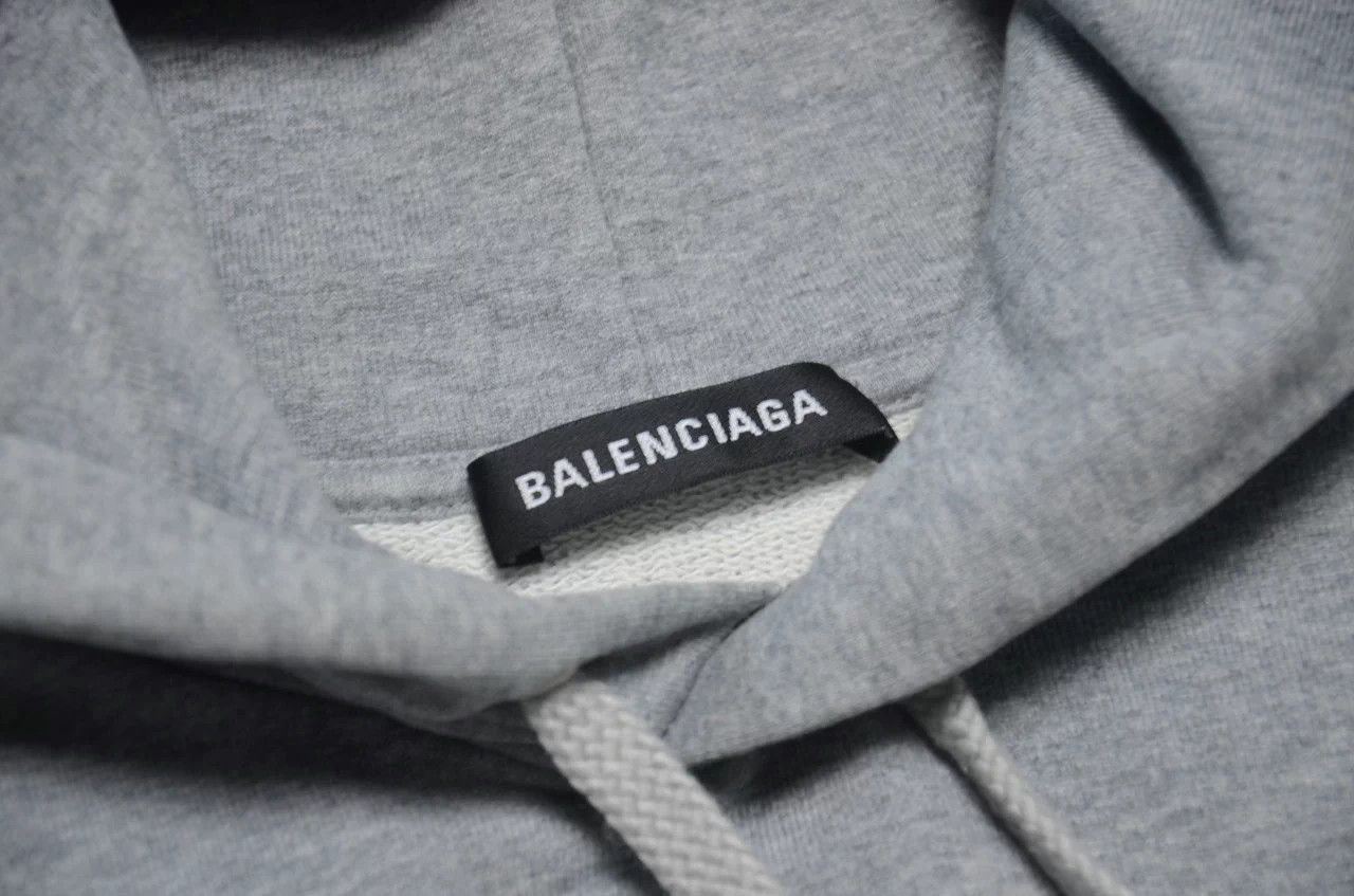 Balenciaga Balenciaga gray logo hoodie S like new Size US S / EU 44-46 / 1 - 8 Thumbnail