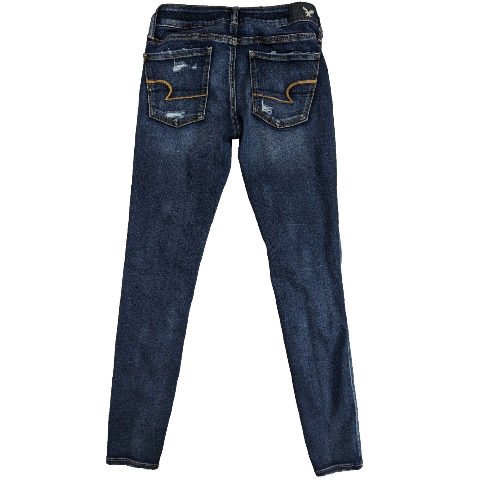 American Eagle Outfitters VINTAGE? No — American Eagle Jeans Jegging Dark Wash 4 Womens Slim Stretch 5-Pocket Denim M5J Size 27" / US 4 / IT 40 - 2 Thumbnail