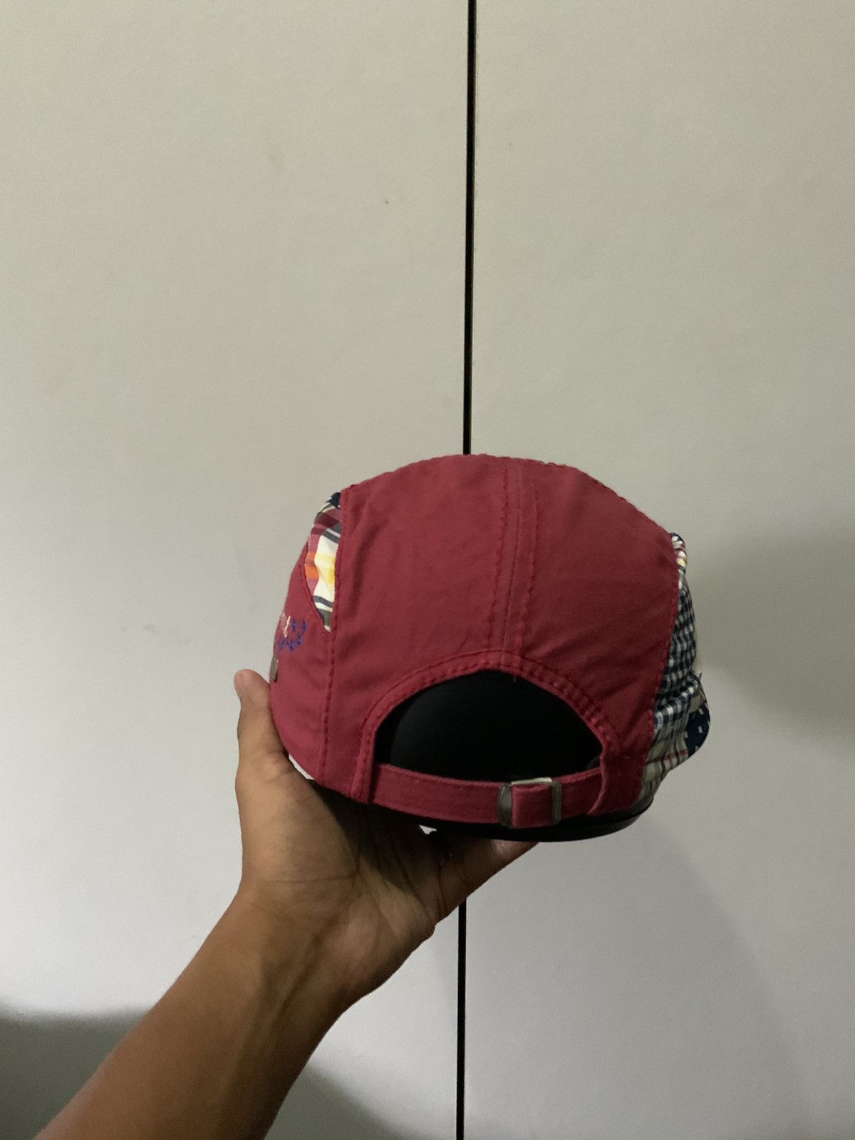 If Six Was Nine Jamont Patchwork Boro Sashiko Flat Beretta Hat Size ONE SIZE - 4 Thumbnail