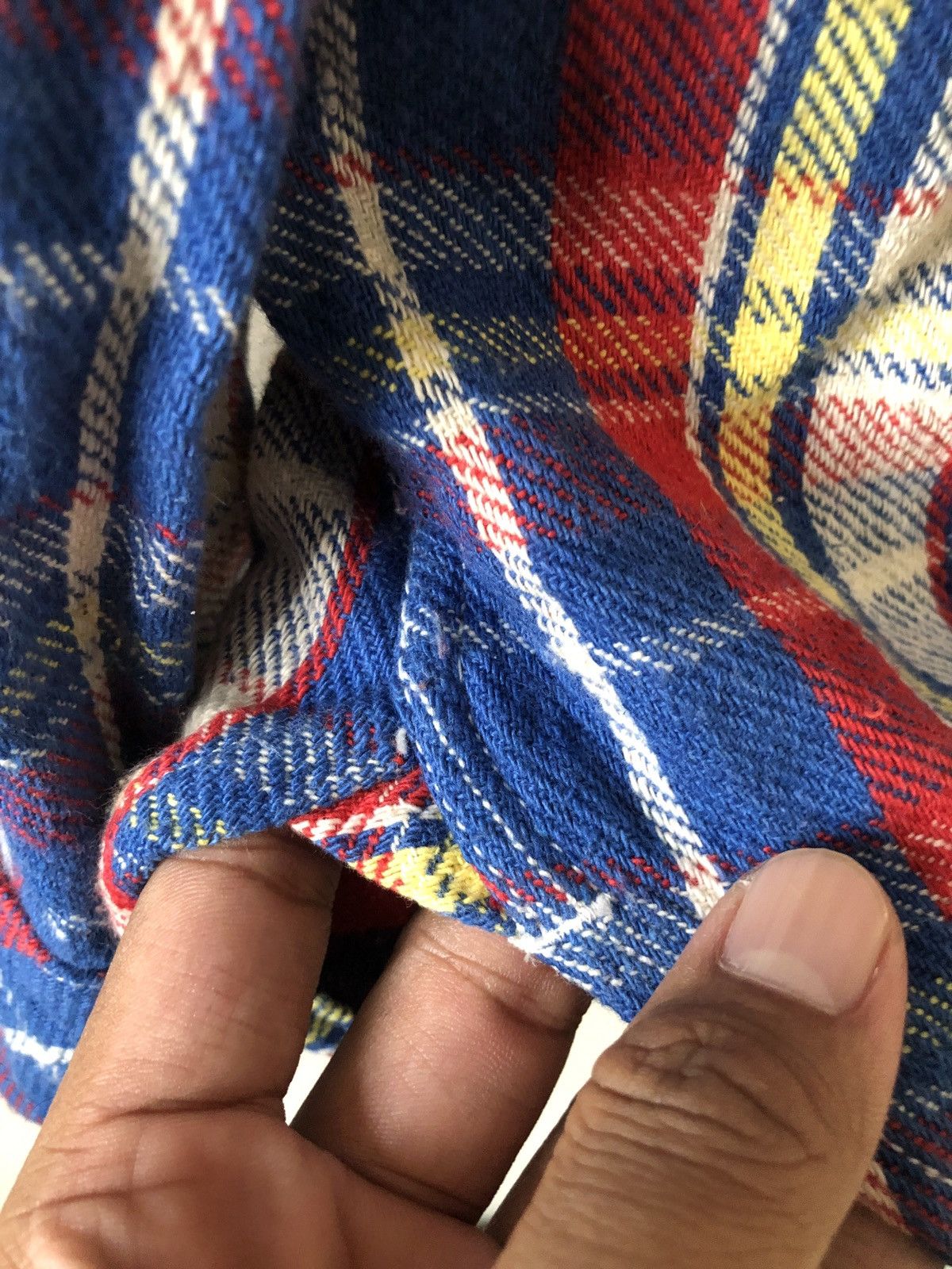 Blue Blue Japan × HOLLYWOOD RANCH MARKET × Japanese Brand Hr Market Hollywood Ranch Market Flannel Shirt Size US XL / EU 56 / 4 - 4 Thumbnail