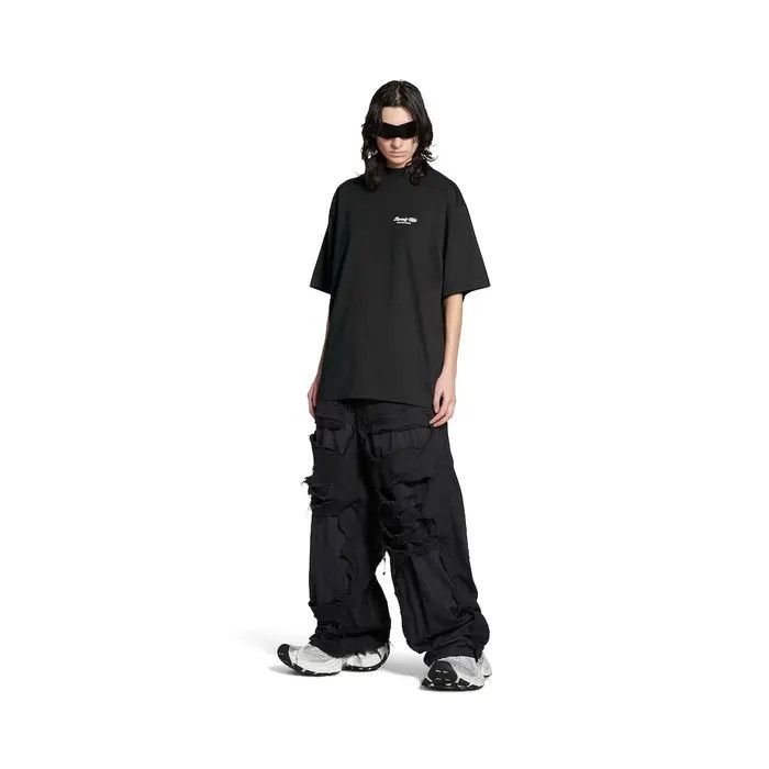 Balenciaga o1bcso1str0326 Beverly Hills T-Shirt Medium Fit in Black Size US XS / EU 42 / 0 - 2 Thumbnail