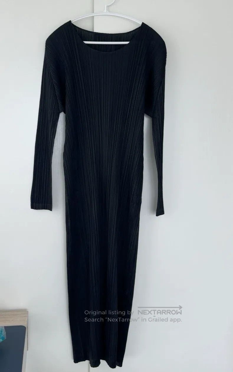 Issey Miyake Issey Miyake Black Dress Size L / US 10 / IT 46 - 3 Thumbnail