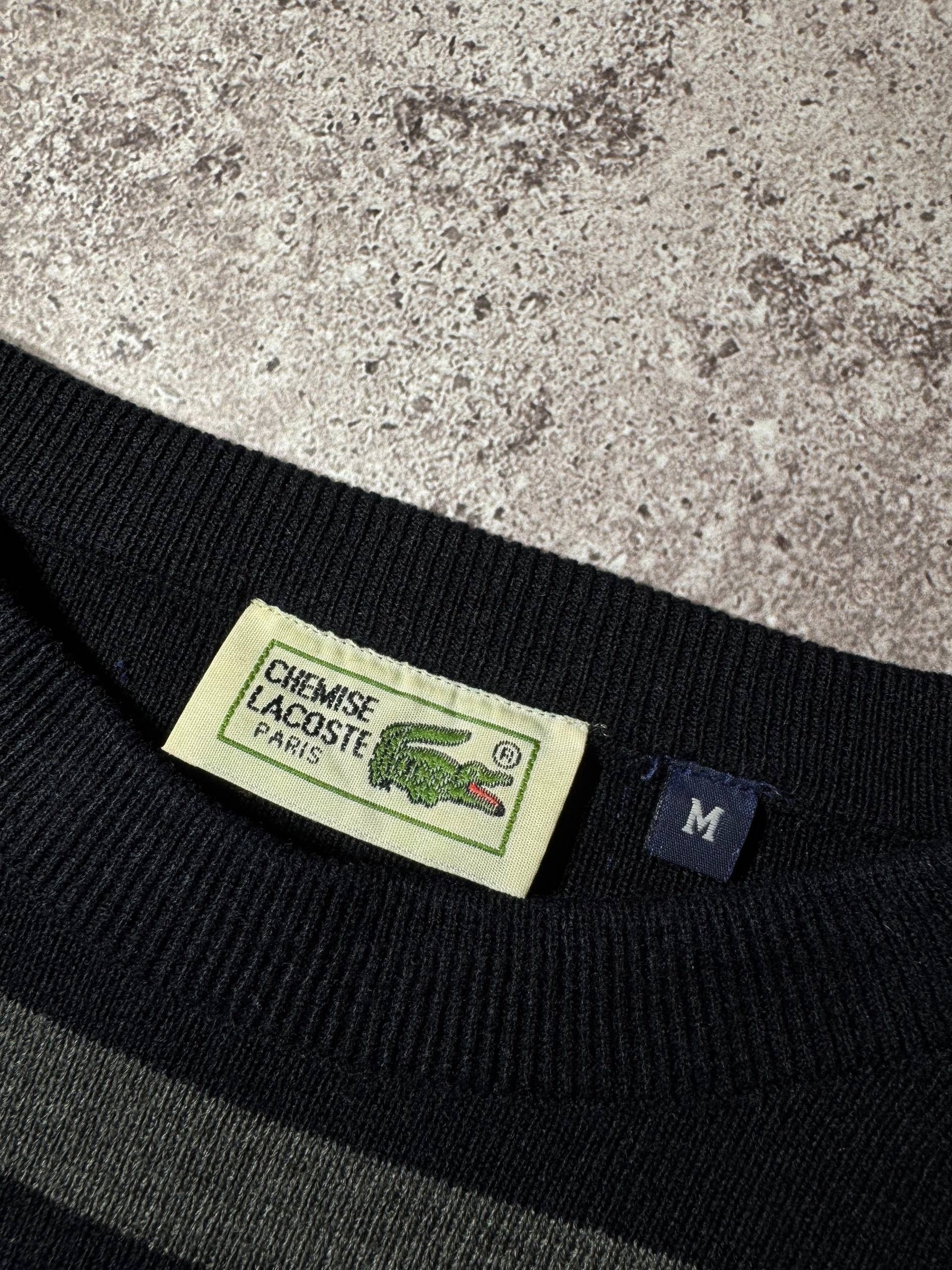 Lacoste Vintage Lacoste Black/Gray Cotton Sweatshirt Streetwear y2k Size US M / EU 48-50 / 2 - 5 Thumbnail