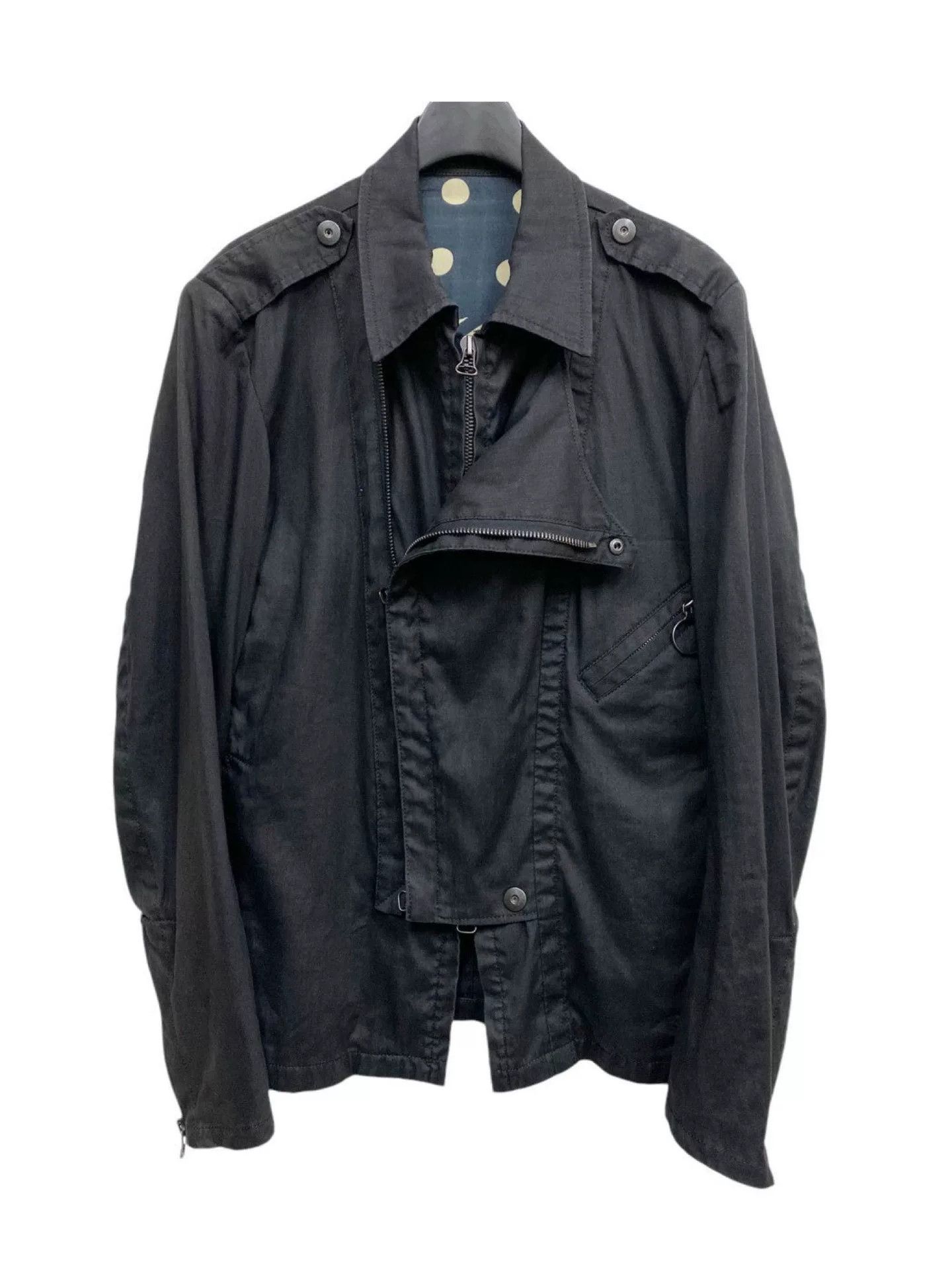 Yohji Yamamoto Yohji Yamamoto Black Double-Zip Jacket Size US S / EU 44-46 / 1 - 1 Thumbnail
