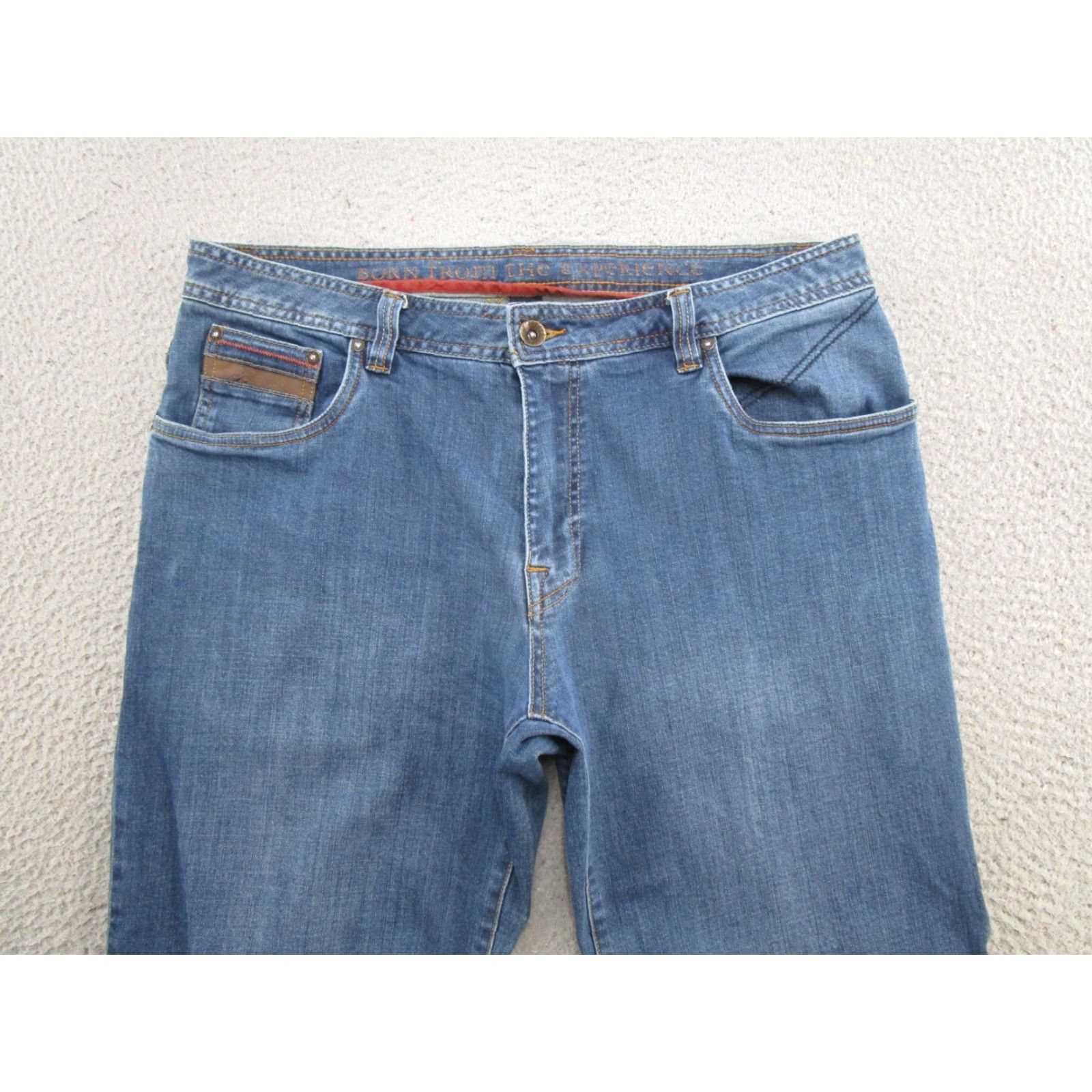 Prana prAna Axiom Jeans Mens Size 36x34 Blue Denim Organic Cotton Stretch Medium Wash Size US 36 / EU 52 - 3 Thumbnail