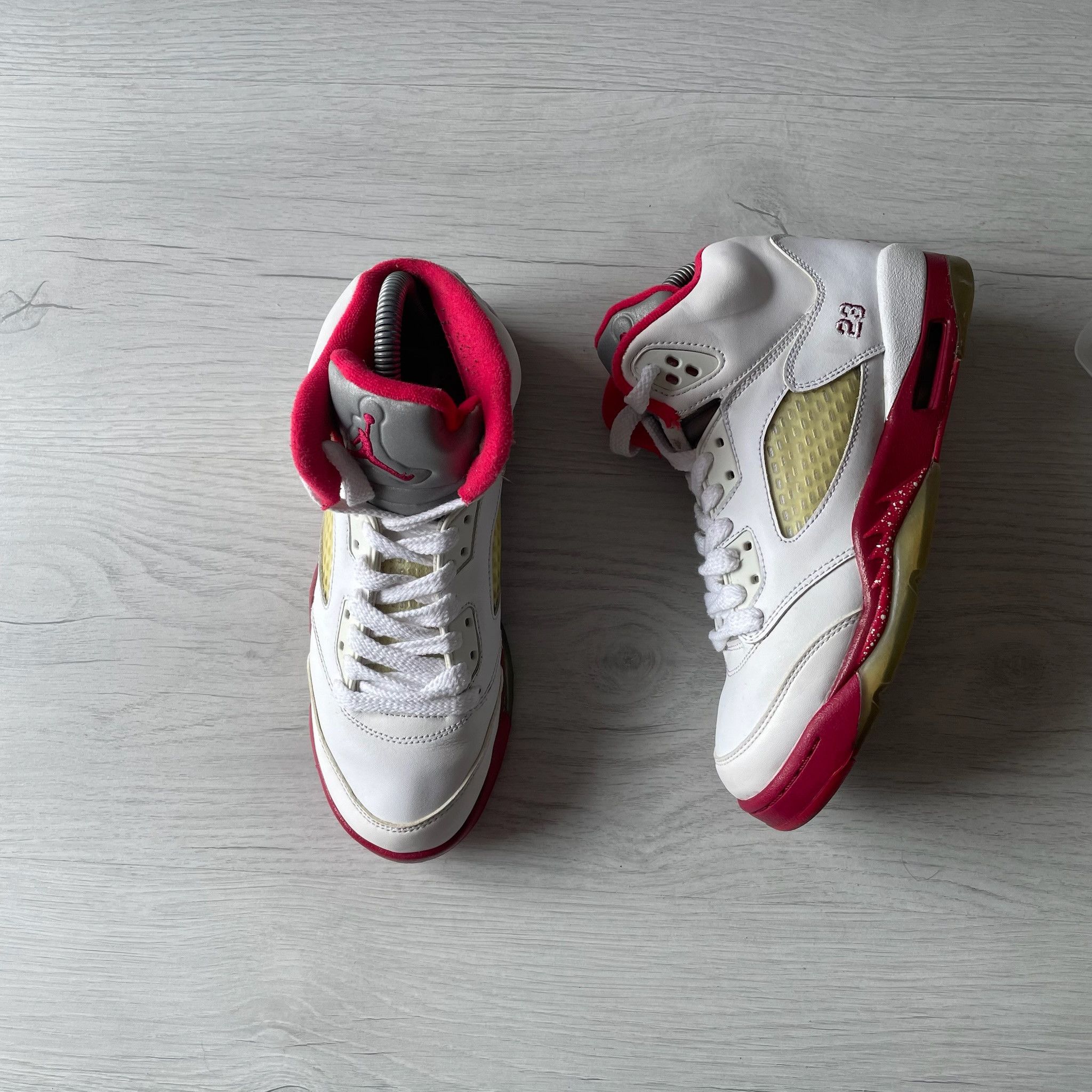 Jordan Brand × Nike Nike Air Jordan V 5 Scarlet Red Retro Size US 7 / IT 37 - 1 Thumbnail