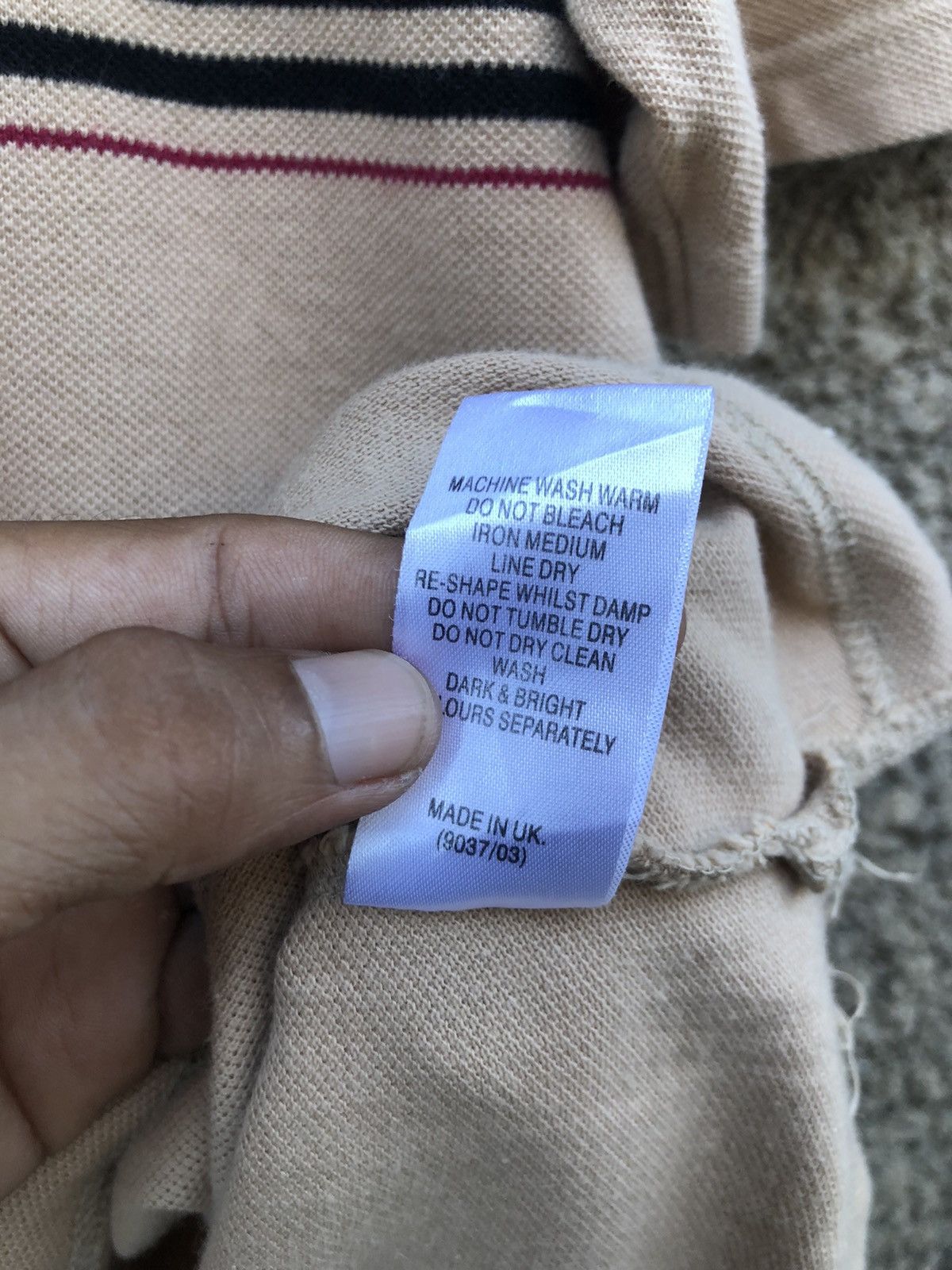 Burberry × Vintage Burberry London Polo-Tee Made In England/Uk Size US M / EU 48-50 / 2 - 5 Thumbnail