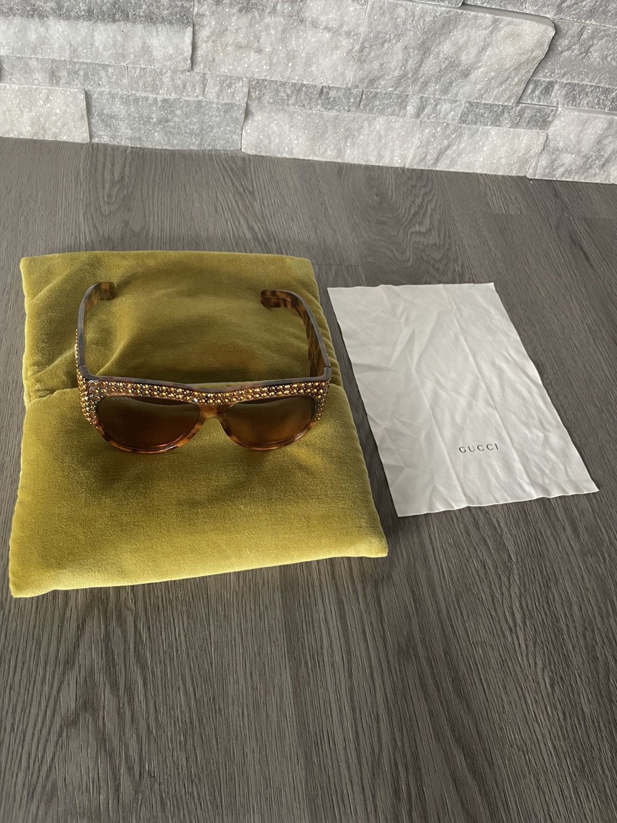 Gucci Gucci Hollywood Forever 0144 Sunglasses with bag Size ONE SIZE - 3 Thumbnail