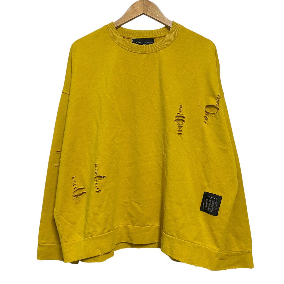 Japanese Brand Neos Addictive Design Oversize Distressed Sweatshirt Size US M / EU 48-50 / 2 - 1 Thumbnail
