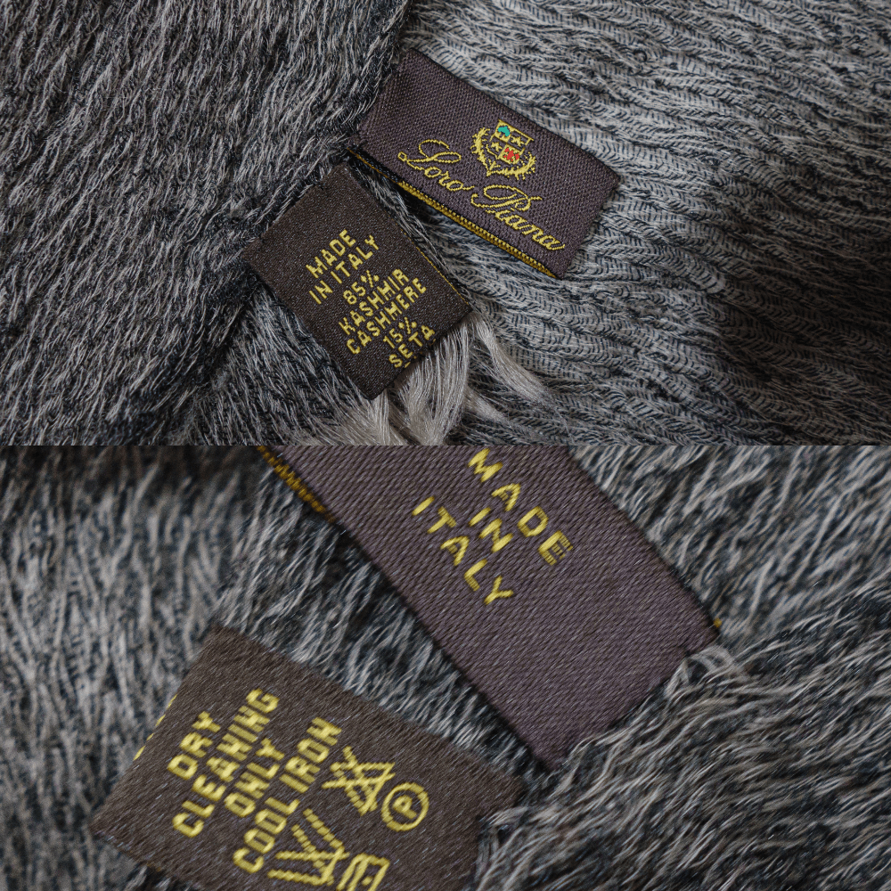 Loro Piana Cashmere Silk Knit Light Scarf Size ONE SIZE - 5 Thumbnail